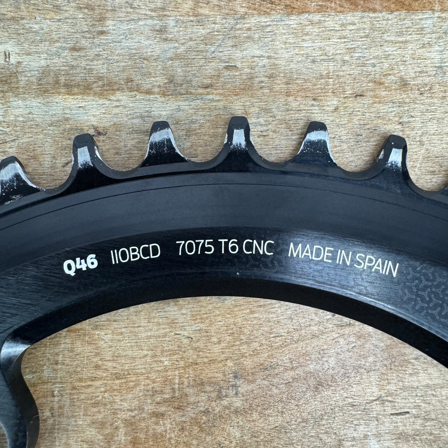 Rotor Q-Ring Aero 1x 46T 110mm BCD 4-Bolt 11/12-Speed Bike Oval Chainring 120g