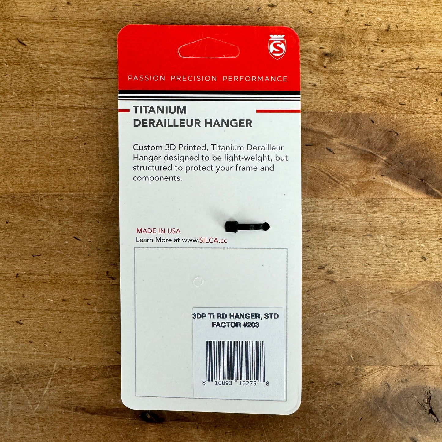 New! Silca 3D Printed Titanium Rear Derailleur Hanger for Factor Frames #203