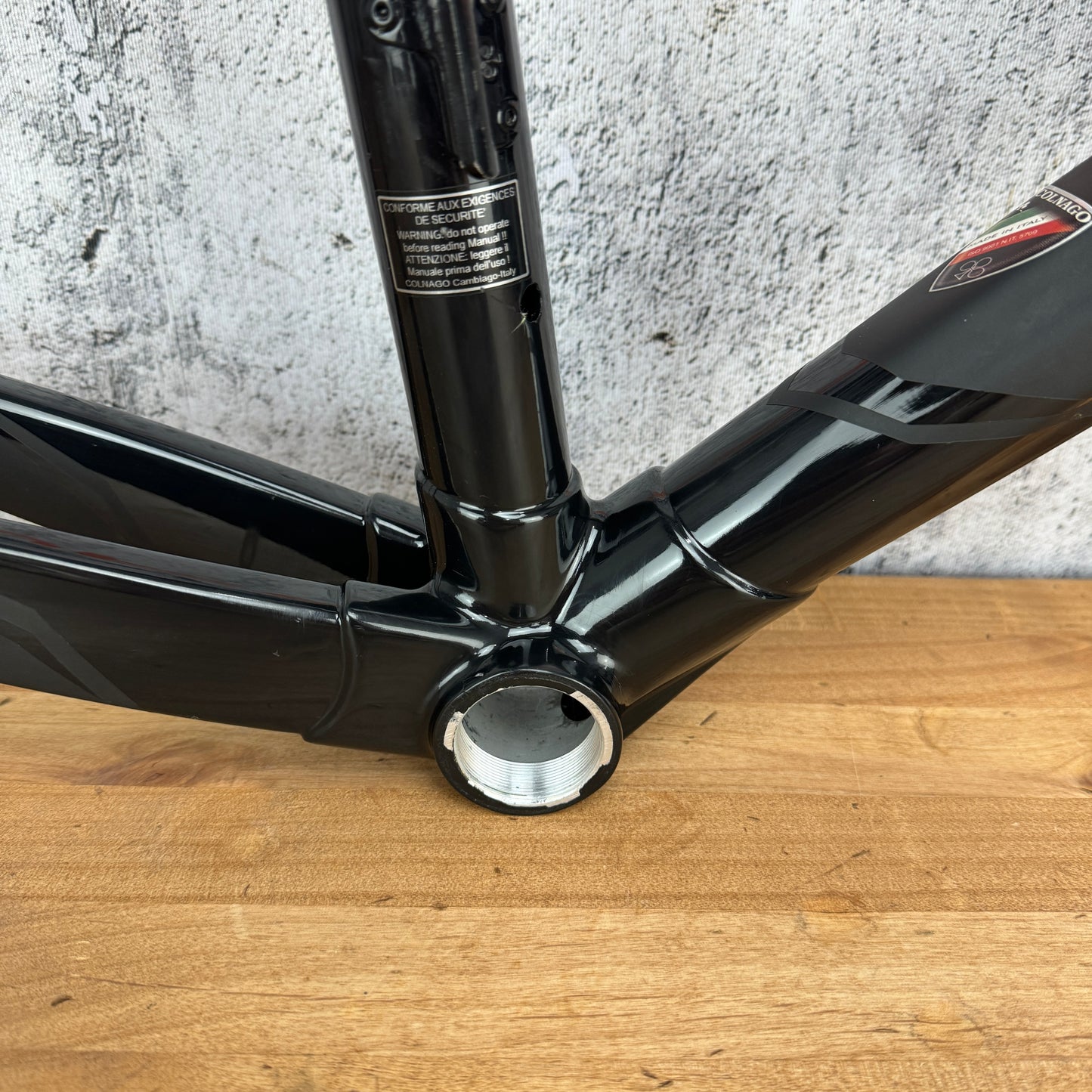 Low Mile! Colnago C59 Electronic Nero 52s (55cm) Carbon Rim Brake Frameset BoB