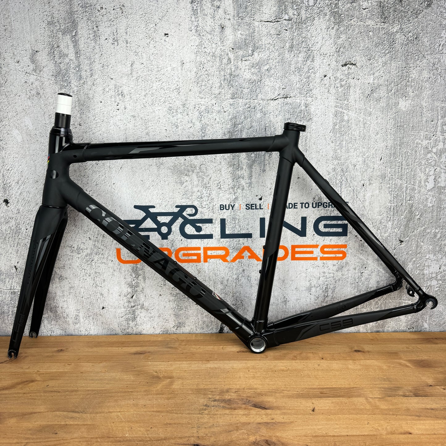 Low Mile! Colnago C59 Electronic Nero 52s (55cm) Carbon Rim Brake Frameset BoB