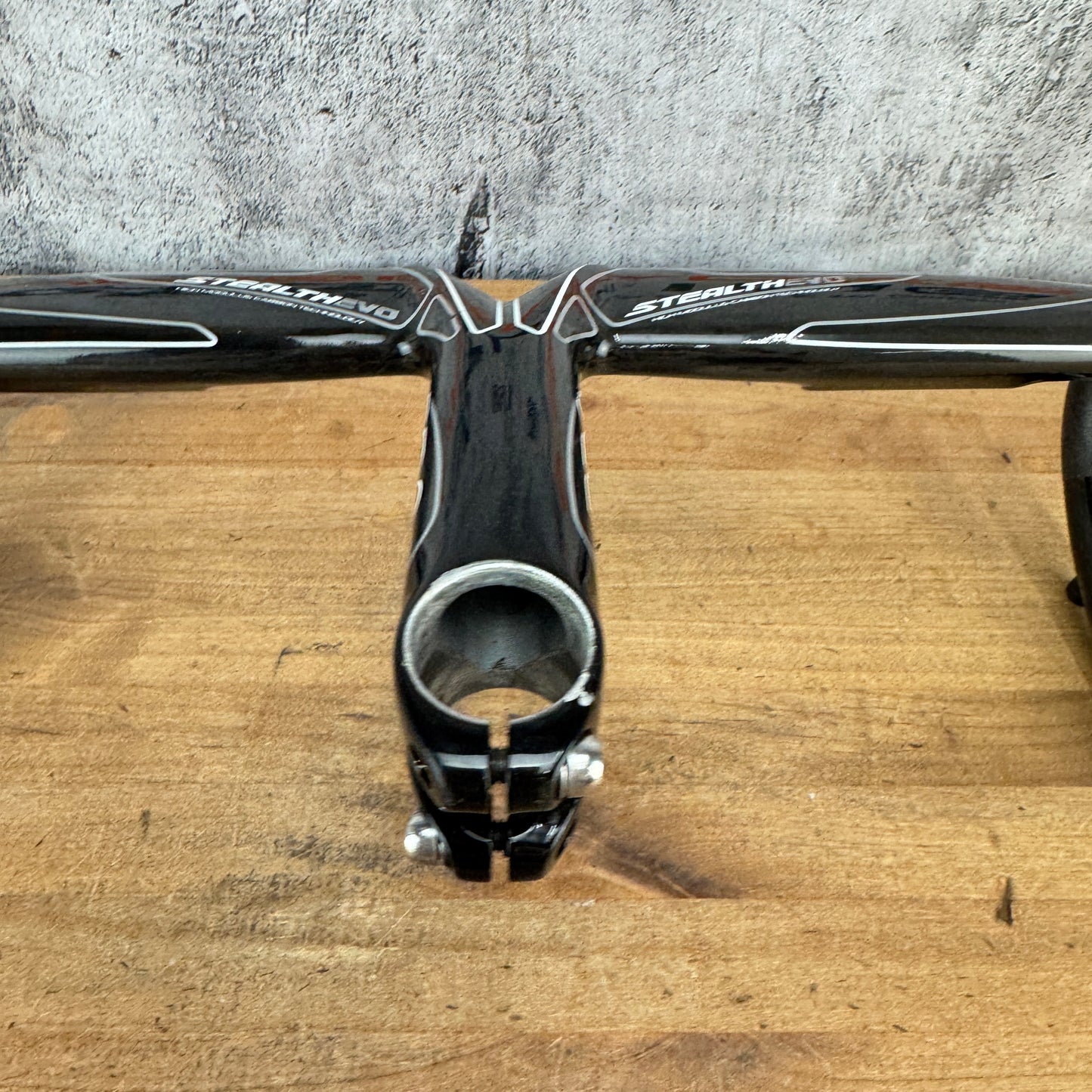Low Mile! Shimano Pro Stealth Evo Carbon 44cm x 130mm Integrated Handlebar 400g