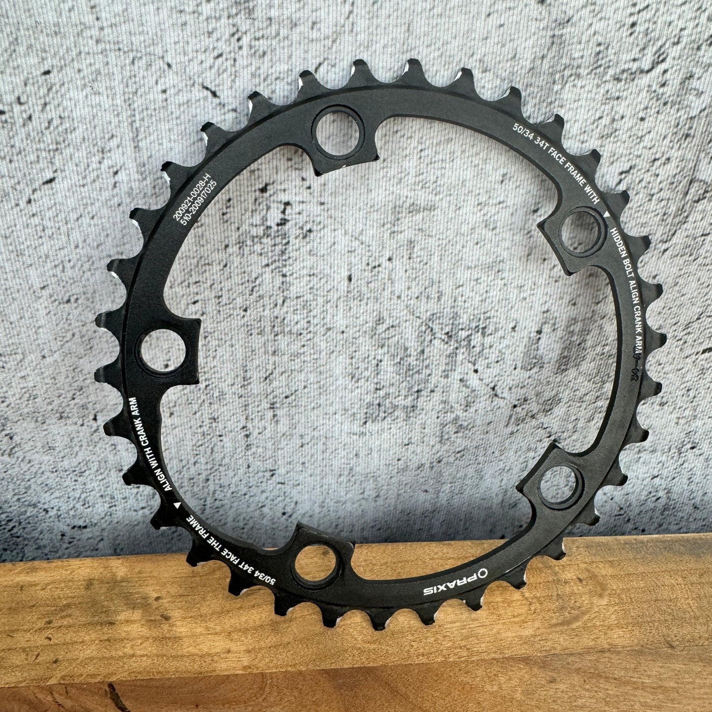 PraxisWorks LevaTime 50/34t 110BCD 11-Speed 5-Bolt Bike Chainring Set 161g
