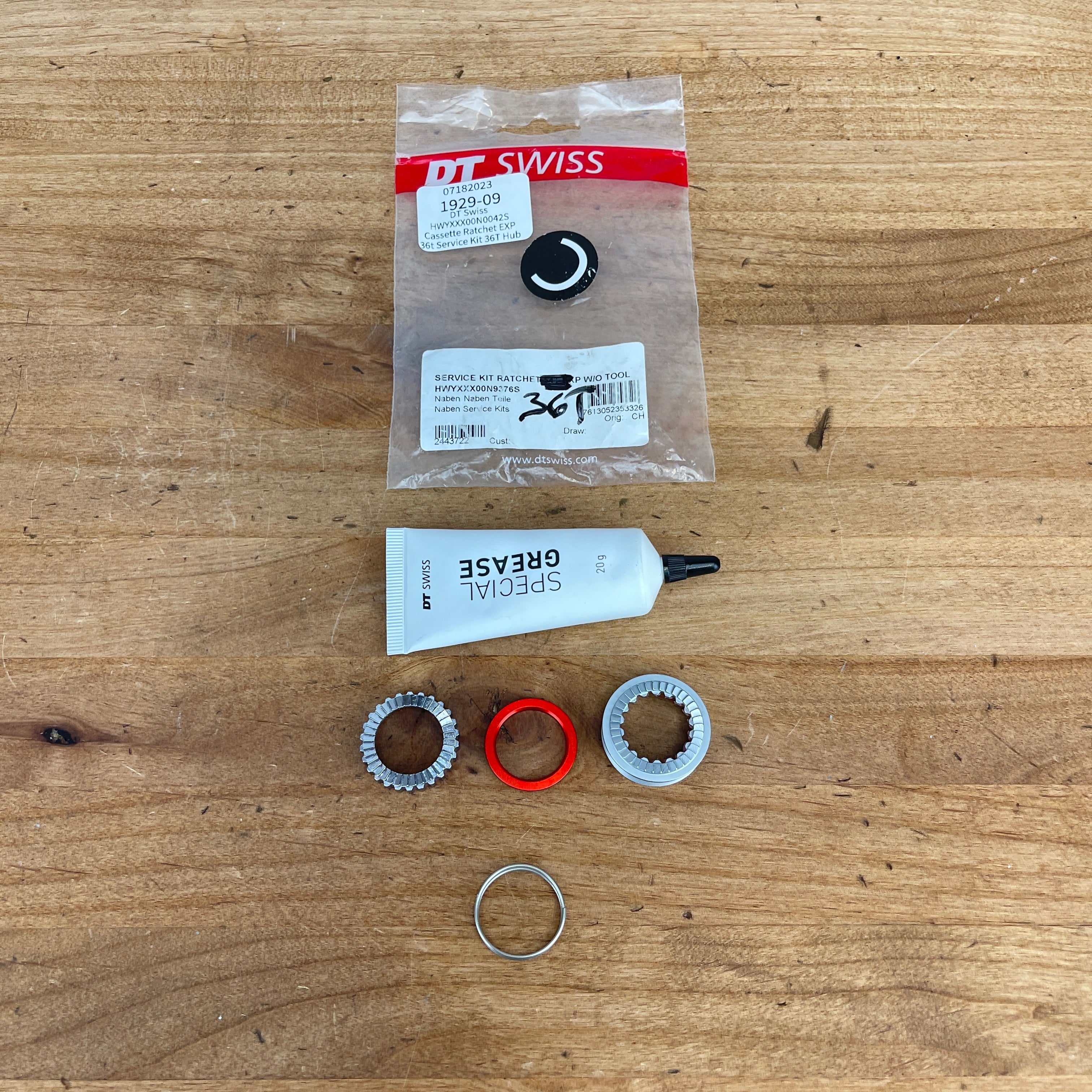 DT Swiss Ratchet EXP 36t Service Kit for Ratchet EXP Hubs HWYXXX00N004