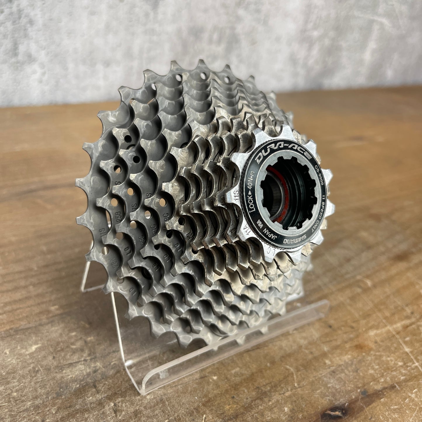 Shimano Dura-Ace CS-9000 11-28t 11-Speed Road Bike Cassette "Typical Wear" 192g