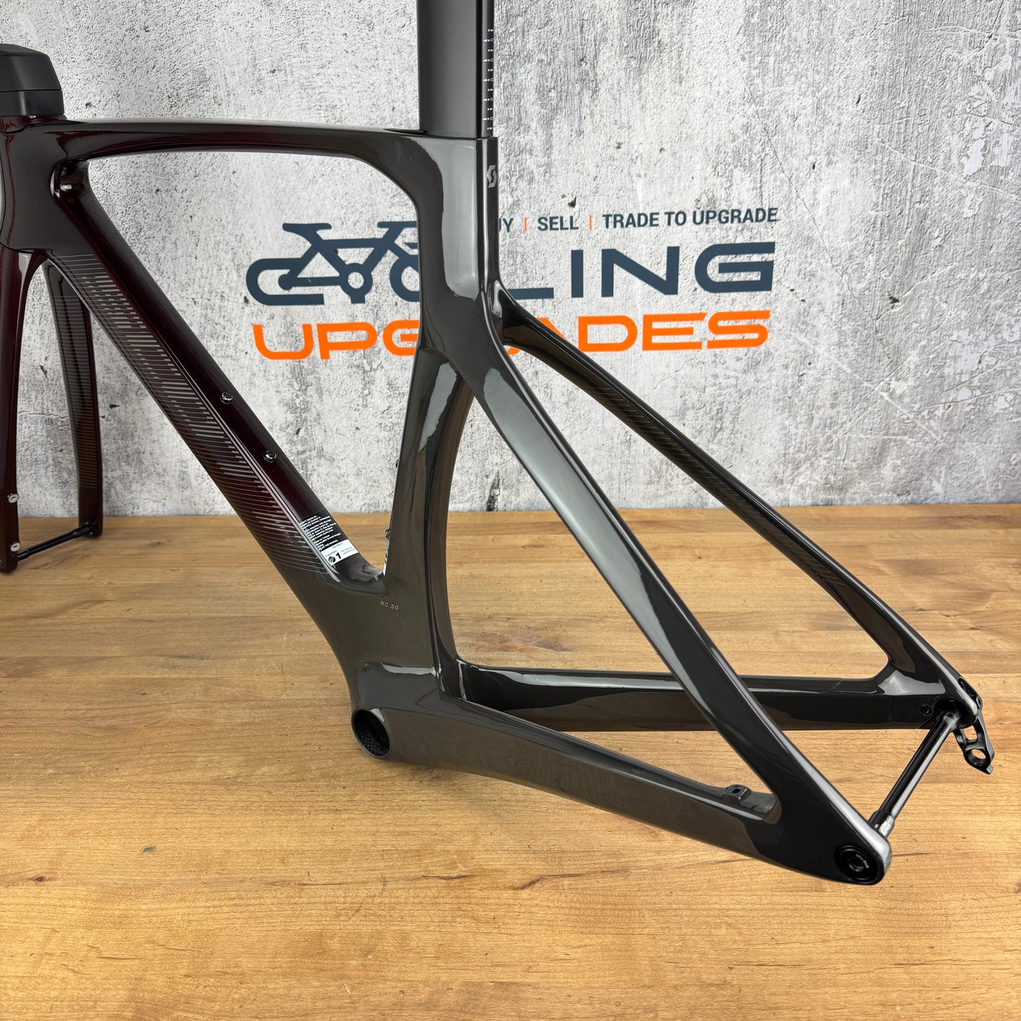 Low Mile! 2023 Scott Foil RC 30 XXS HMX Carbon Disc Brake Frameset 700c 1952g