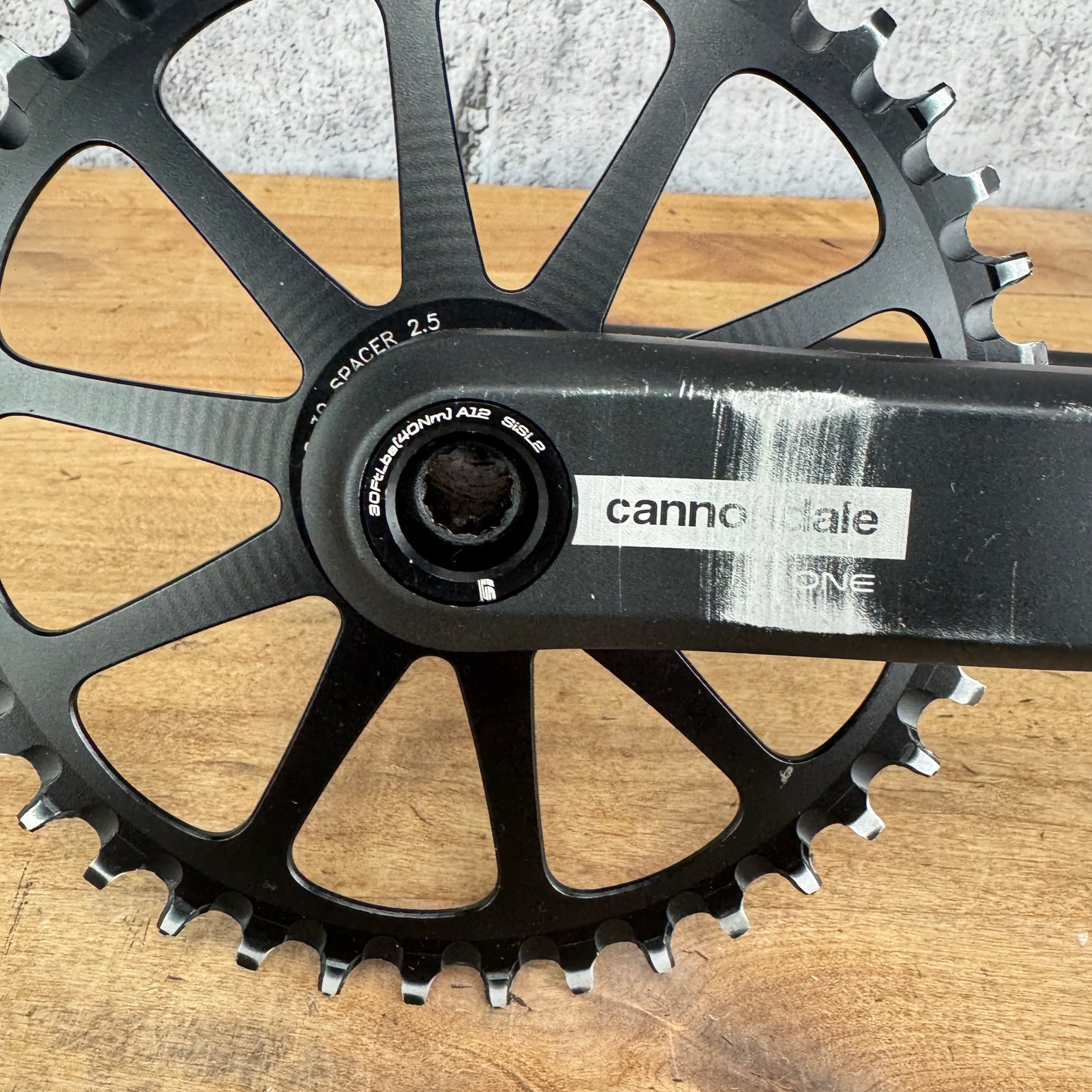 Cannondale One Alloy 172.5mm 40T 1x Spidering Alloy Crankset 30mm Si Spindle