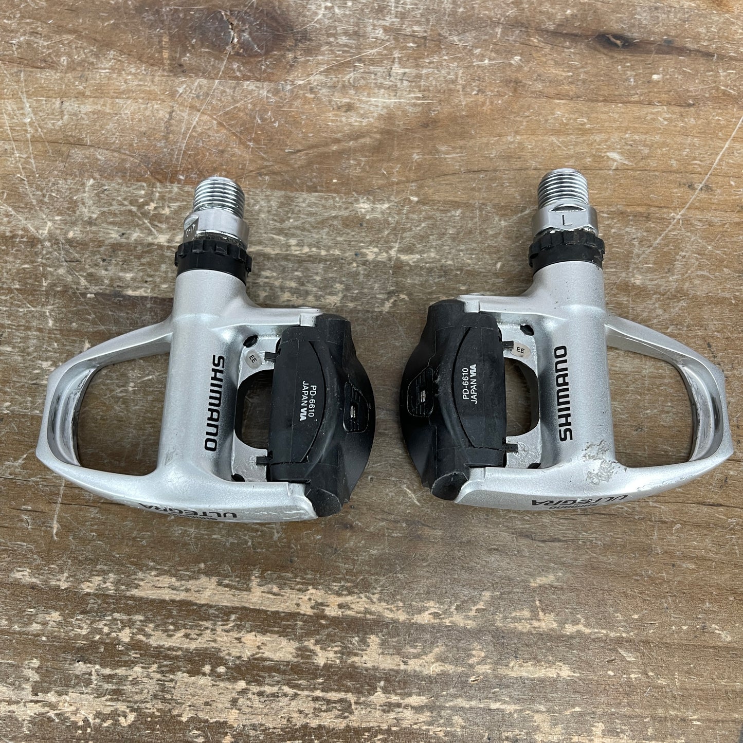 Shimano Ultegra PD-6610 Steel Spindle Road Bike Clipless Pedals 312g