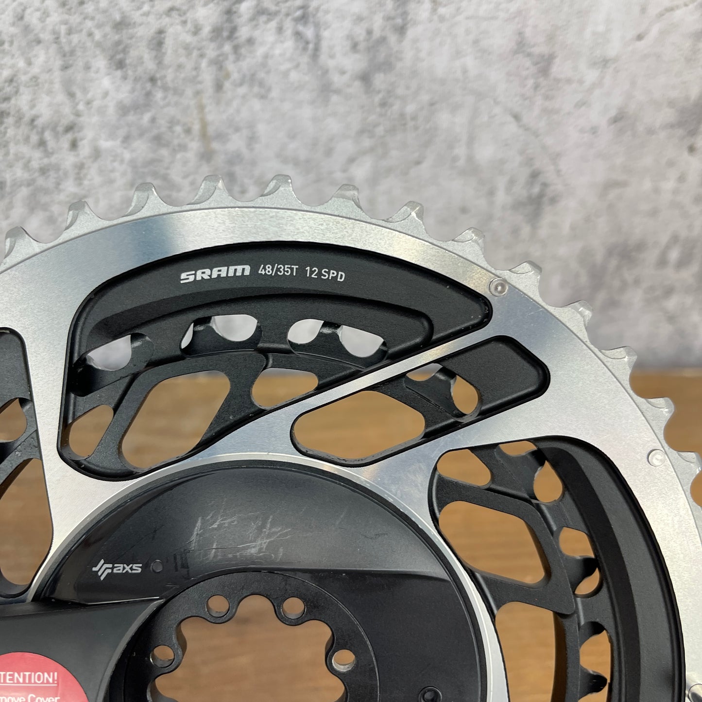 Low Mile SRAM Red AXS Quarq 48/35t 12-Speed Power Meter Chainrings