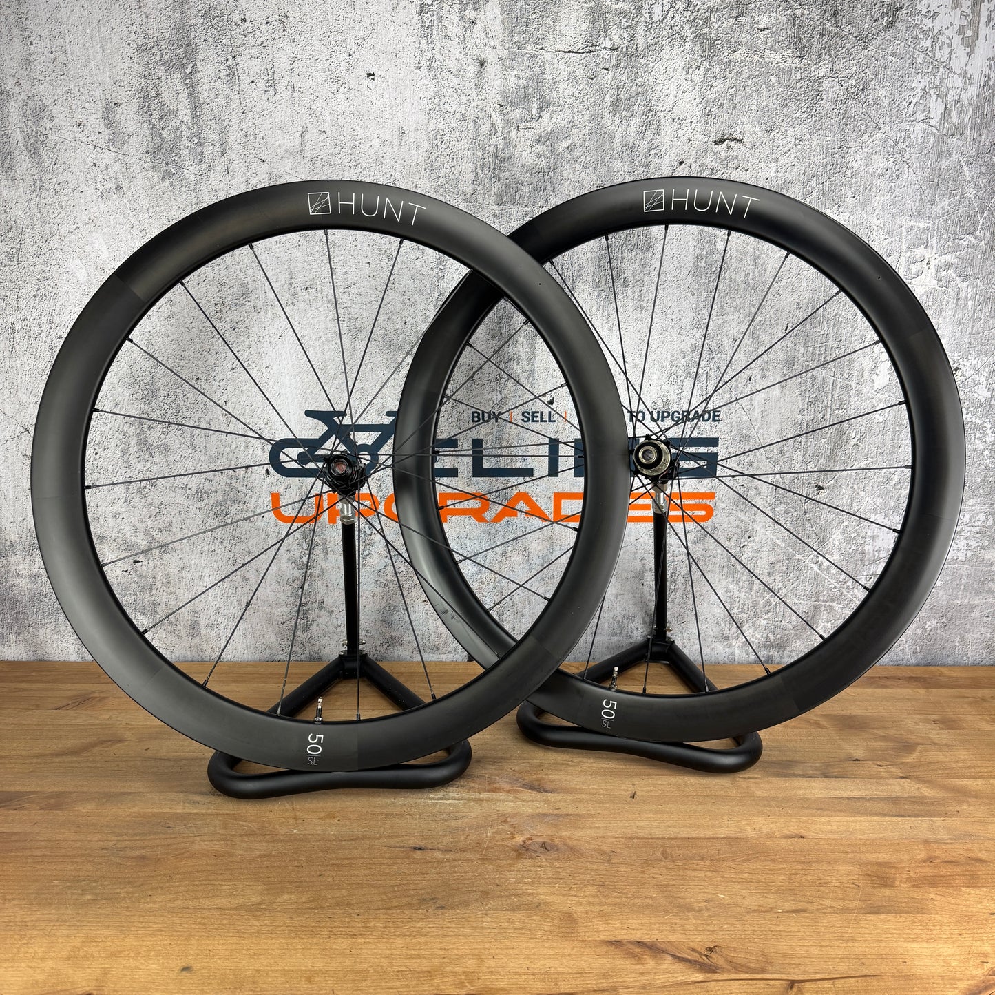 Hunt SL 50 Carbon Tubeless Disc Brake Wheelset 700c 1446g