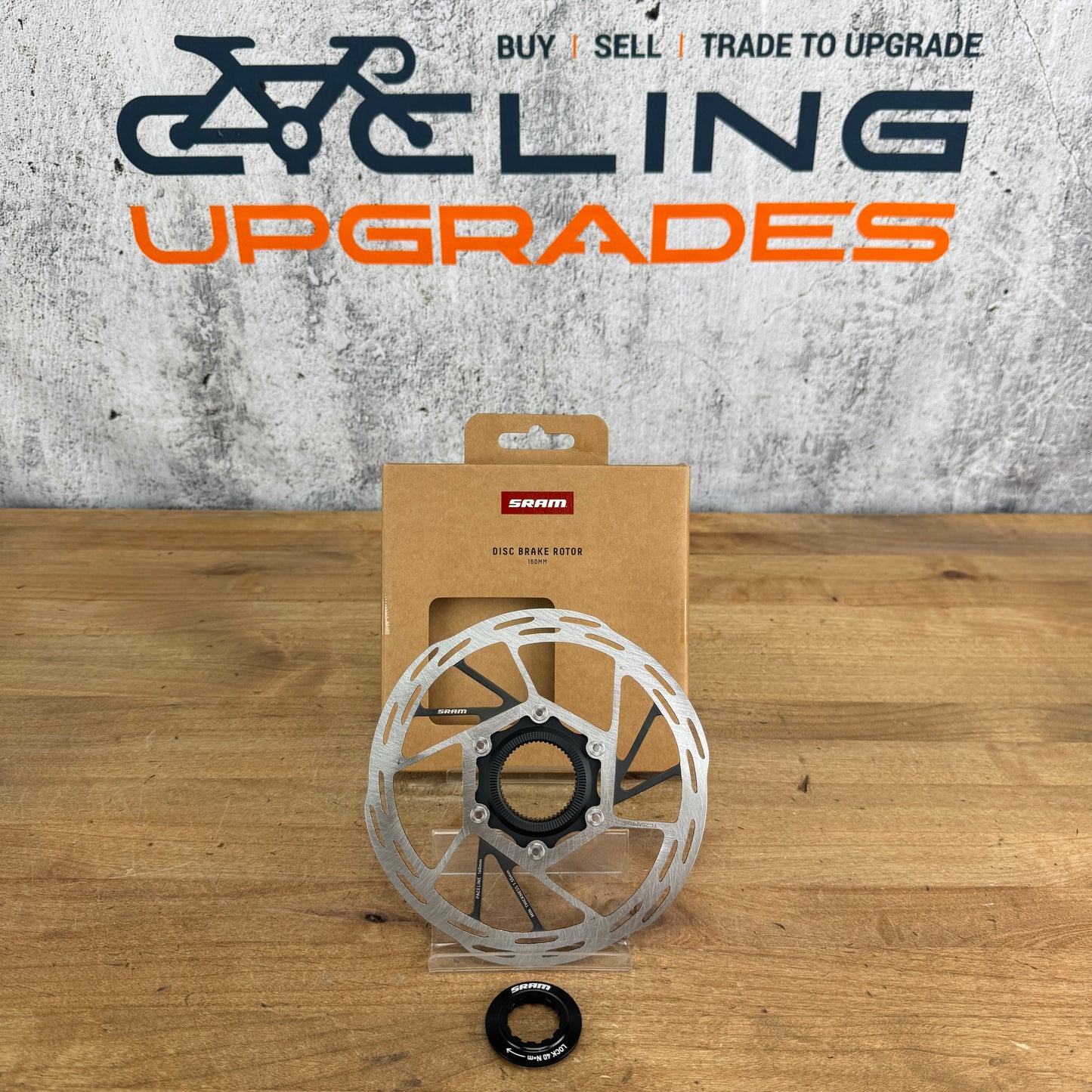 New! SRAM Paceline A2 160mm 1.85mm CenterLock Disc Brake Rotor w/ Lockring