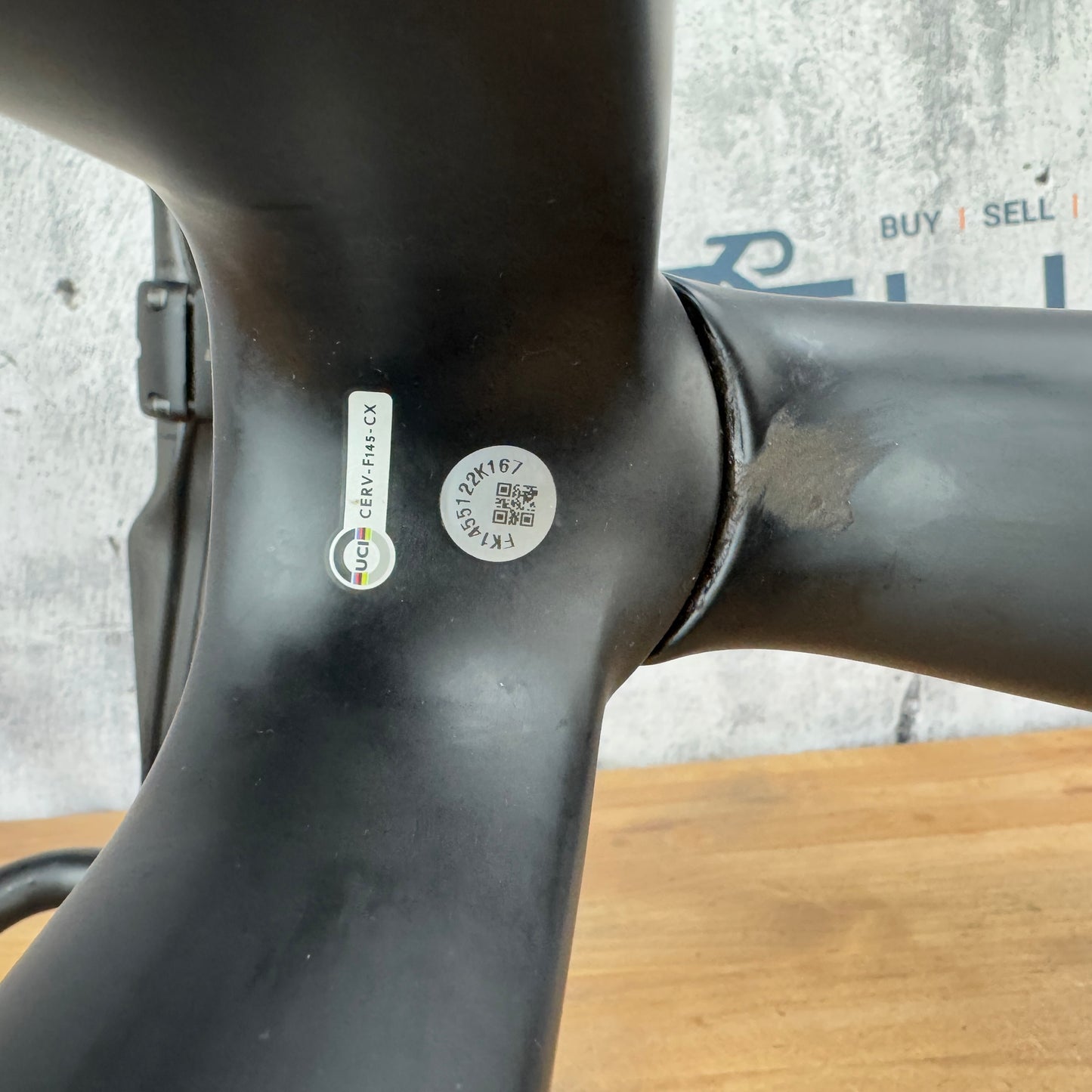 Low Mile Cervelo Aspero-5 Five Black 58cm Carbon Gravel Disc Frameset 700c 2665g