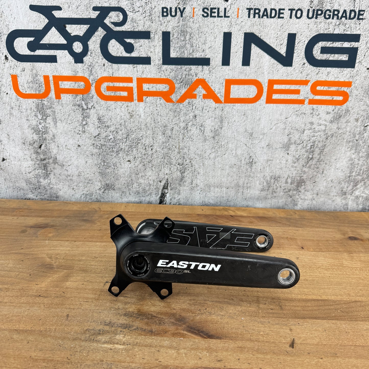 Easton EC90 SL 175mm 4-Bolt Carbon Crankset Crank Arms 30mm Spindle + Spider