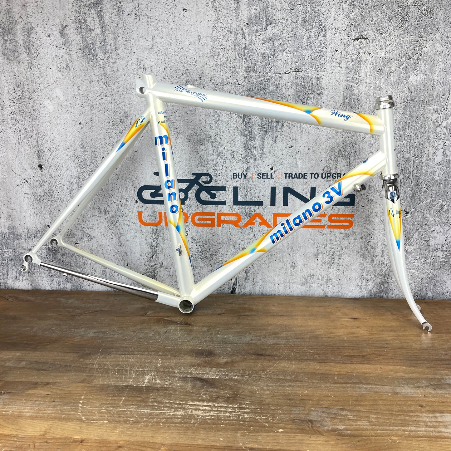 Mint! Milano 3V Wing TIG Integral 56.5cm Rim Brake Steel Road Bike Frameset 700c