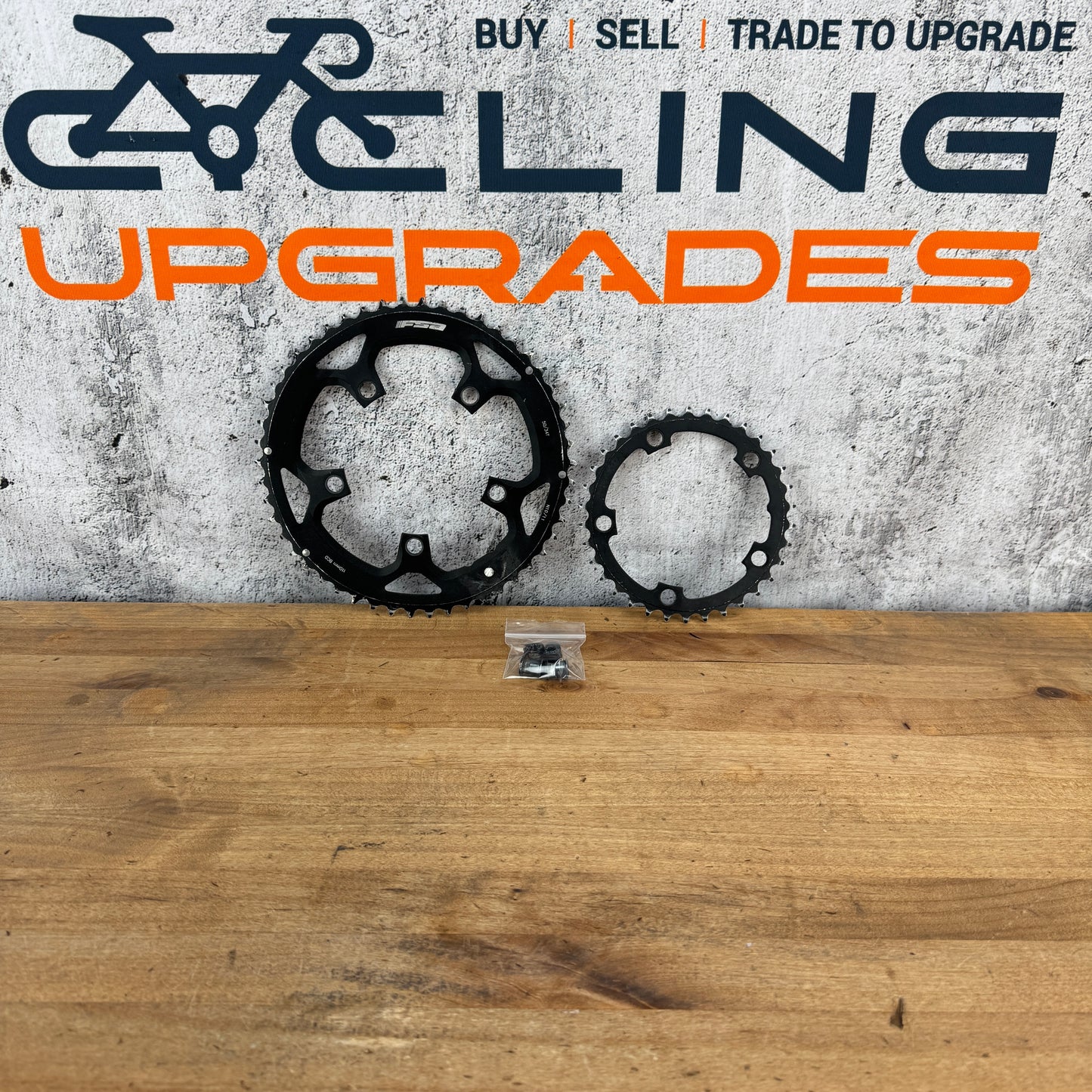 FSA 5-Bolt 110BCD 50/34t 10/11-Speed Road Bike Chainrings Set 134g