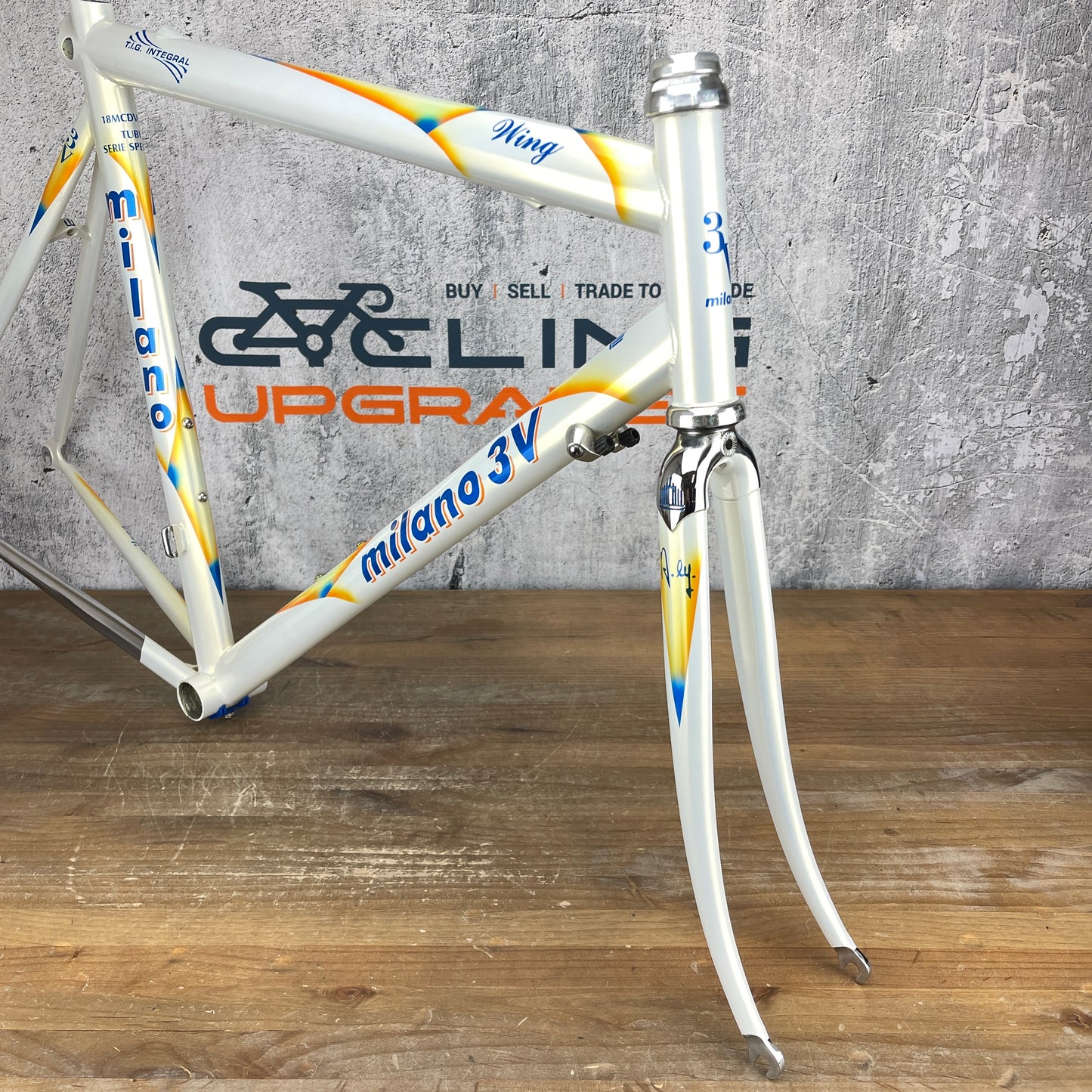 Mint! Milano 3V Wing TIG Integral 56.5cm Rim Brake Steel Road Bike Frameset 700c