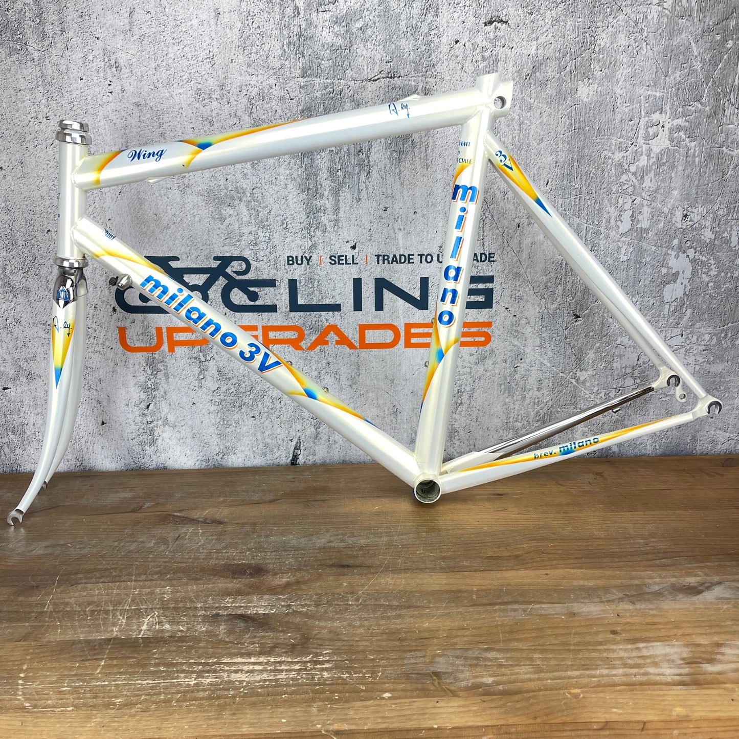 Mint! Milano 3V Wing TIG Integral 56.5cm Rim Brake Steel Road Bike Frameset 700c