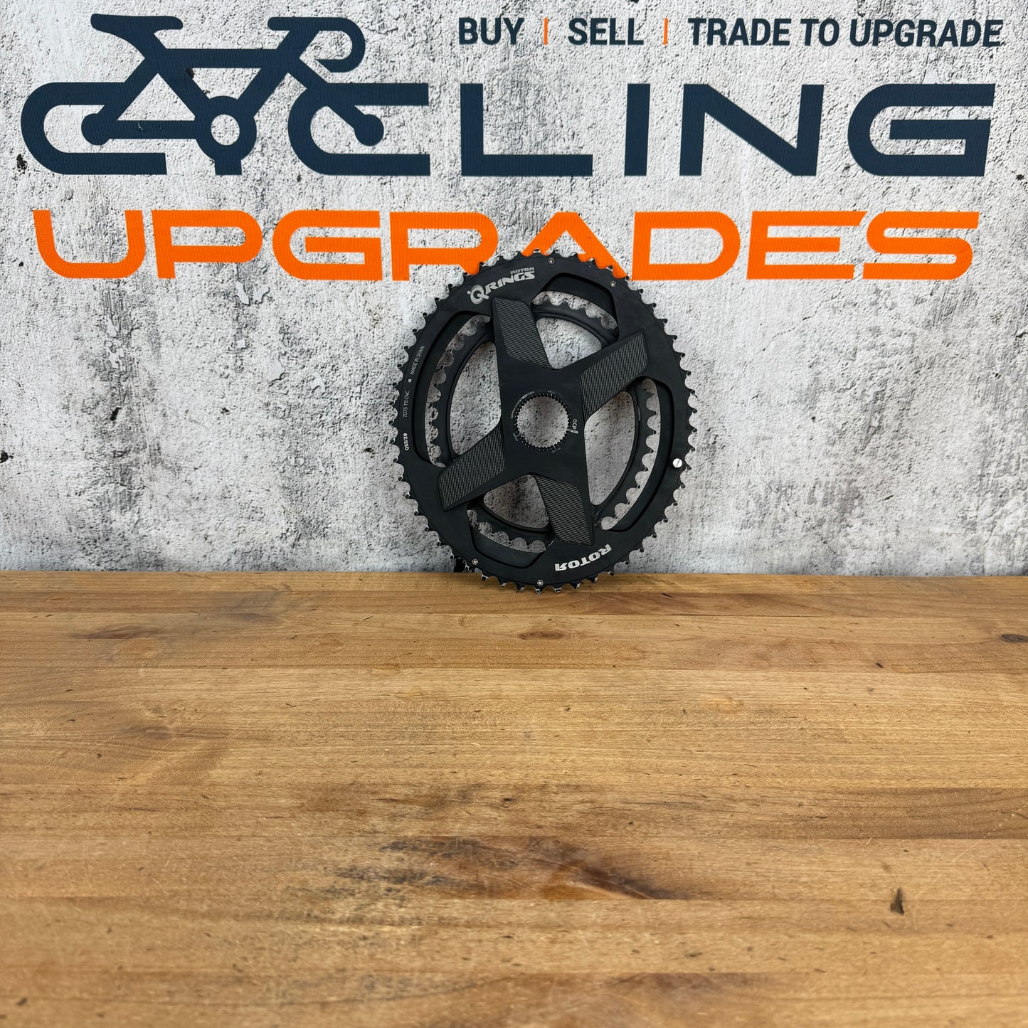Low Mile! Rotor Q-Rings Oval OCP Direct Mount 53/39t Chainring Set 197g