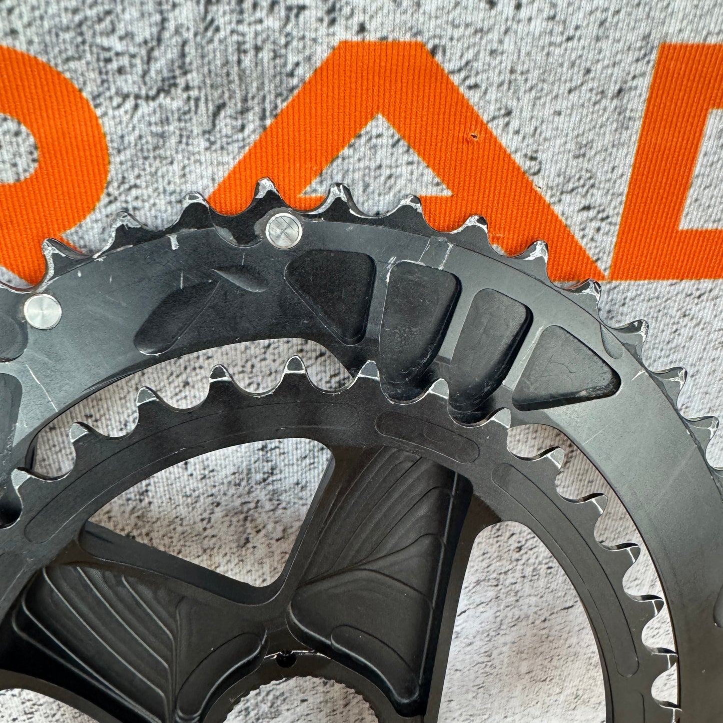 Low Mile! Rotor Q-Rings Oval OCP Direct Mount 53/39t Chainring Set 197g