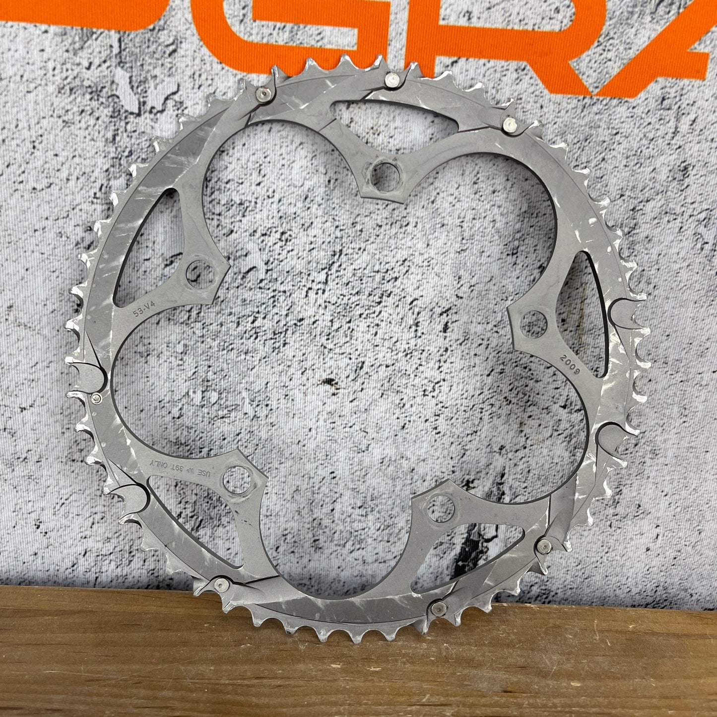 SRAM Powerglide 10-Speed 53/39T 5-Bolt 130BCD Road Bike Chainrings 132g