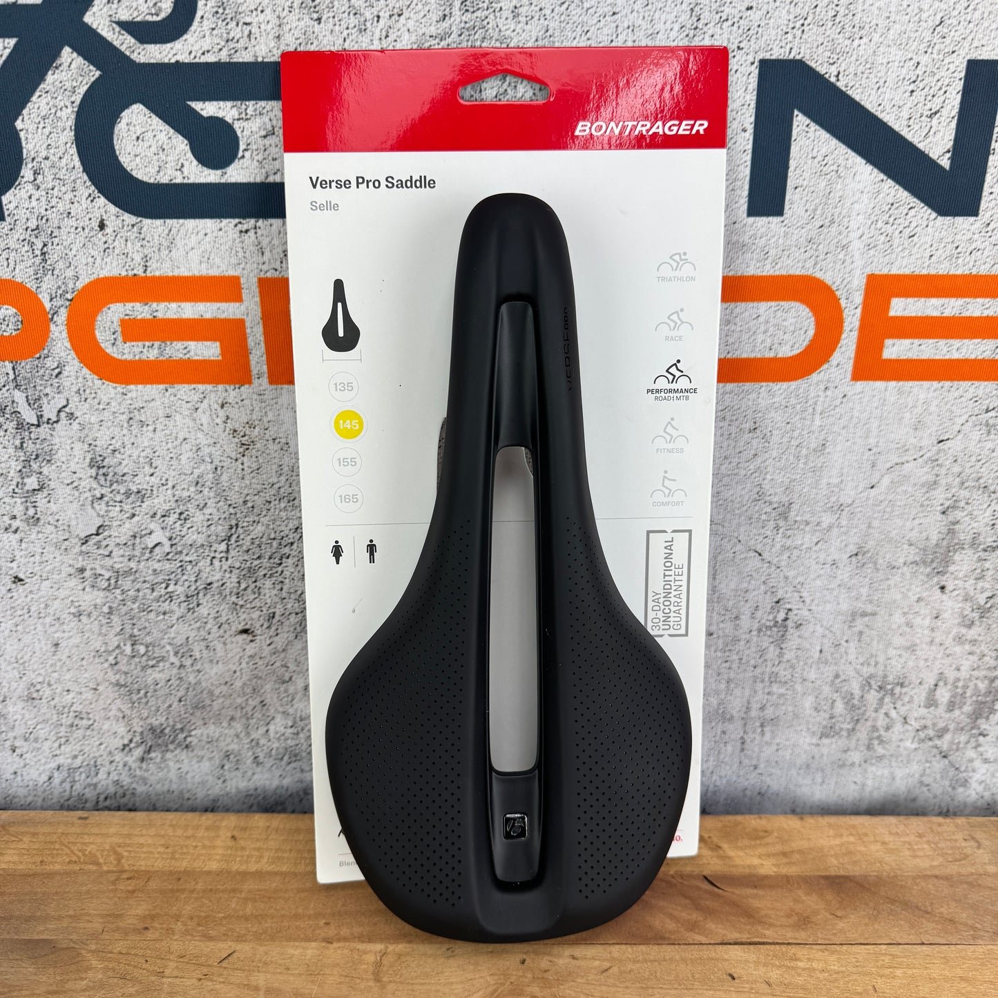 New! Bontrager Verse Pro 7x9mm Carbon Rails 145mm Saddle 216g MSRP $240