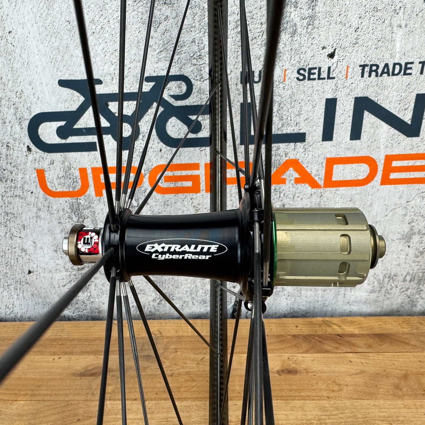 Light! 395g! Ax-Lightness Ultra 25t Extralite Carbon Tubular Rear Wheel 700c