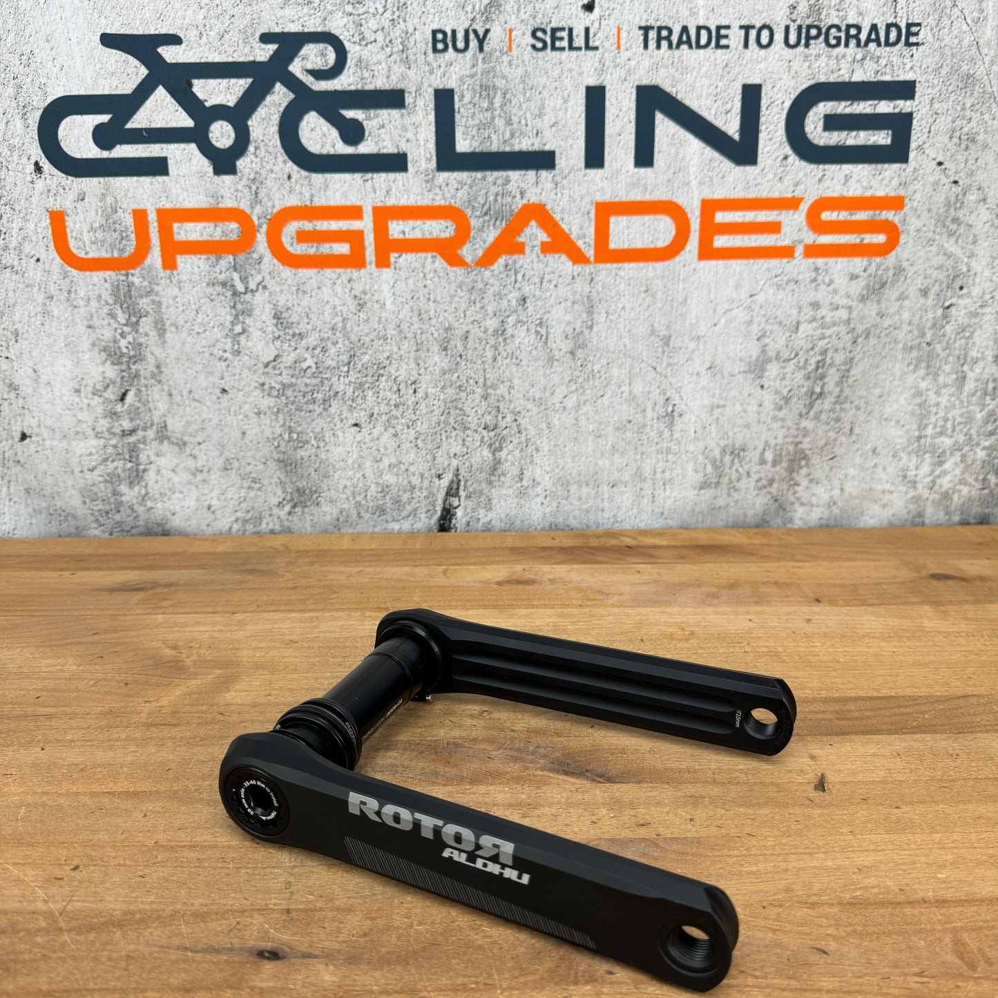 Low Mile! Rotor Aldhu 172.5mm Aluminum OCP Direct Mount Road Axle Crankset 448g
