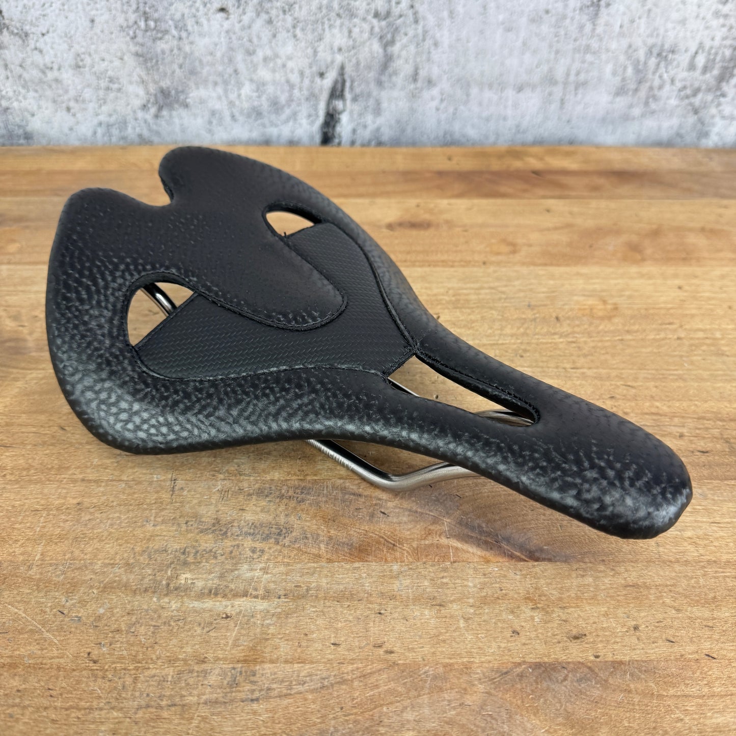 New! Infinity Adventure AX Black Marine Vinyl 7x7mm Stainless Rails Bike Saddle