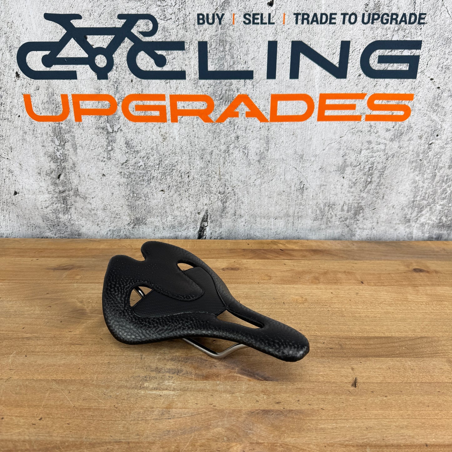 New! Infinity Adventure AX Black Marine Vinyl 7x7mm Stainless Rails Bike Saddle