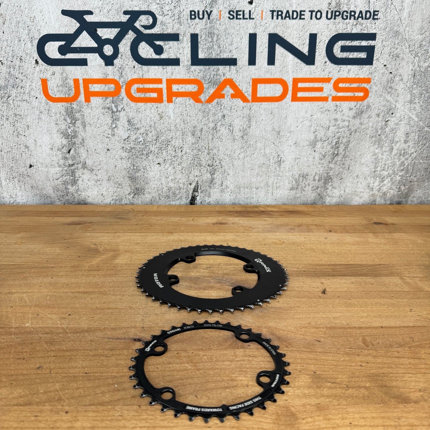 Rotor 48/35t AXS 12 Speed Compatible 4x110BCD Q-Rings Bike Chainring Set 165g
