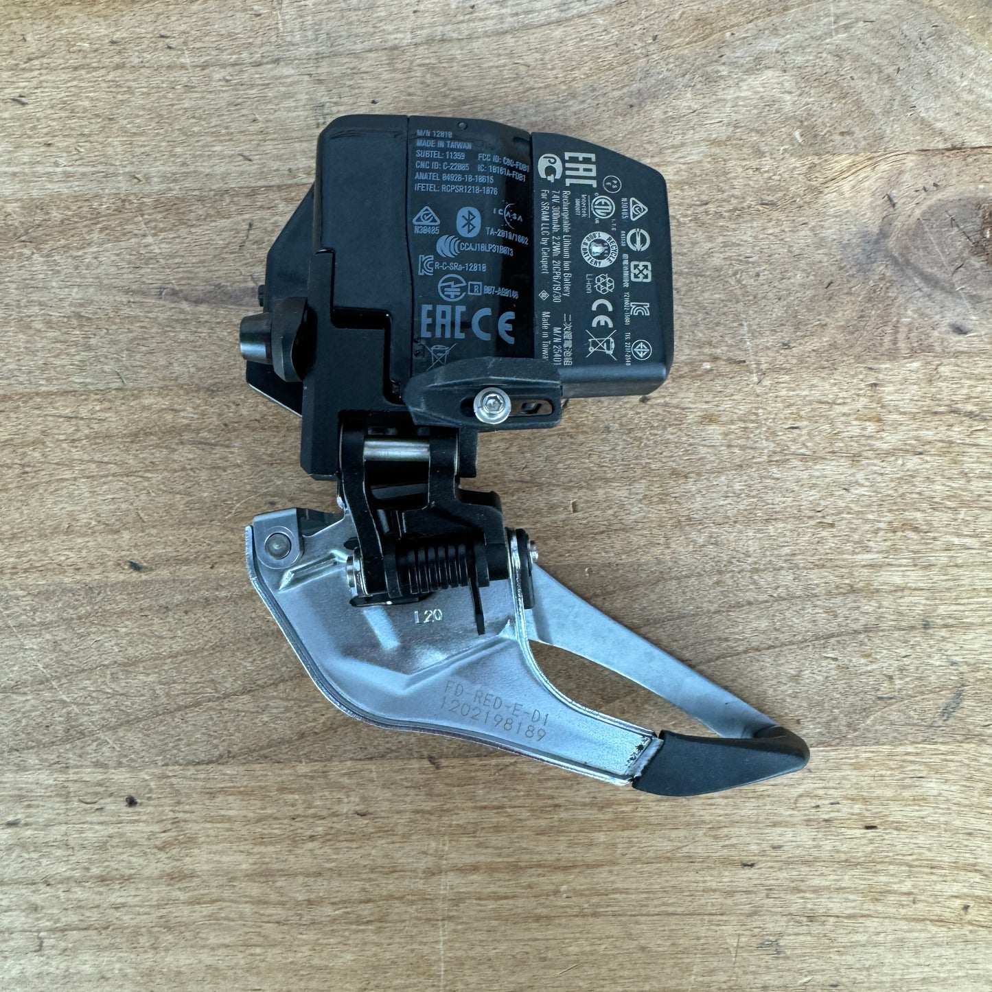 SRAM Red AXS eTap D1 Electronic 12-Speed Braze-On Front Derailleur w/ Battery