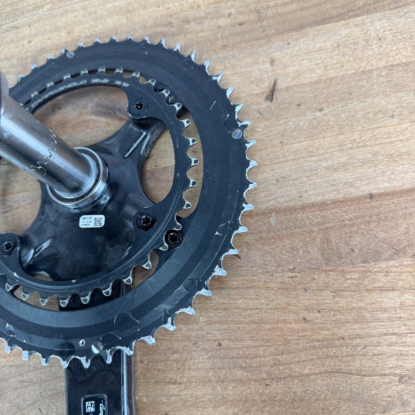 Campagnolo Record Carbon 12-Speed 175mm 52/36t Bike Crankset 736g