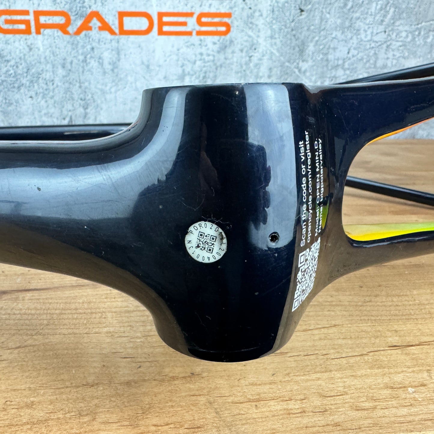 2021 Open MIN.D Large Carbon Disc Frameset 700c Midnight Blue 1418g