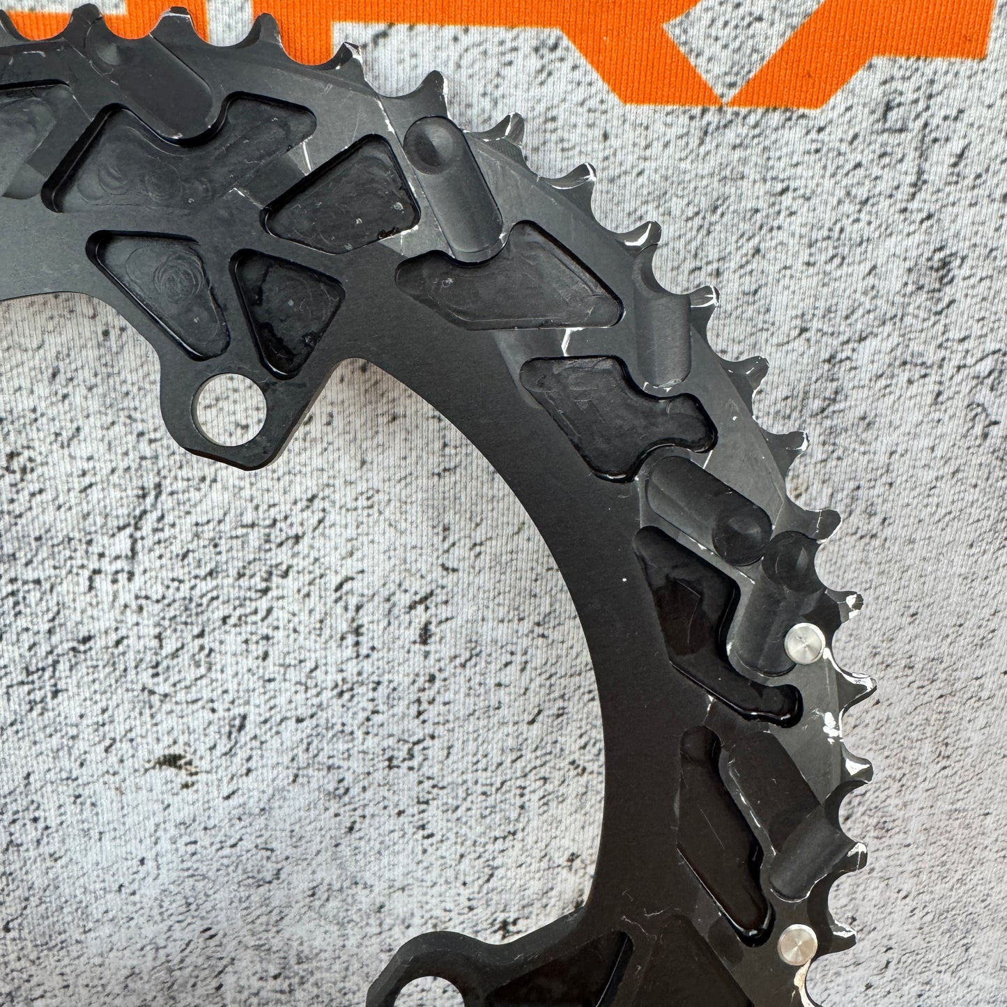 Low Mile! Rotor Round 11/12-Speed 54/39t 110BCD 4-Bolt Bike Chainring Set 196g