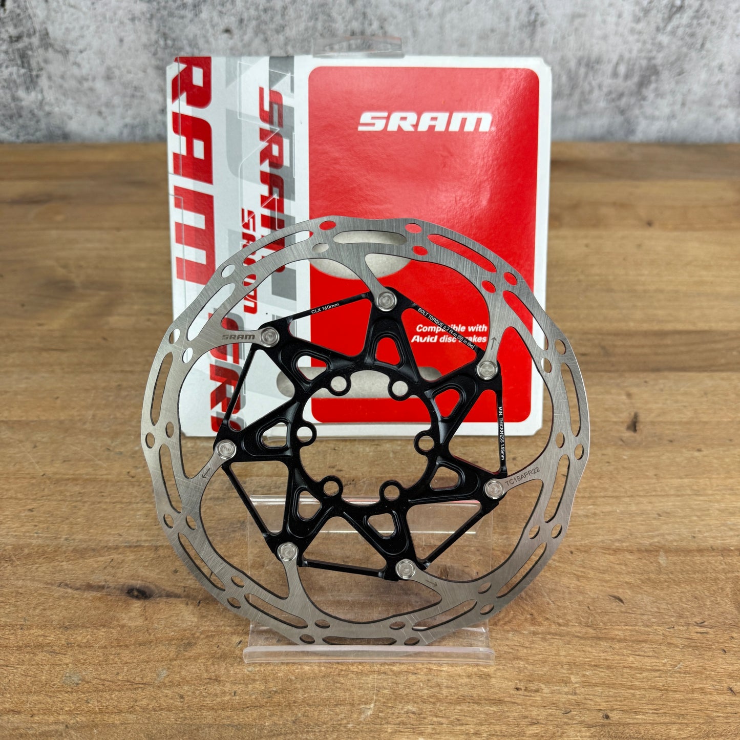 New! SRAM Centerline CLX 6-Bolt 160mm Bike Disc Brake Rotor
