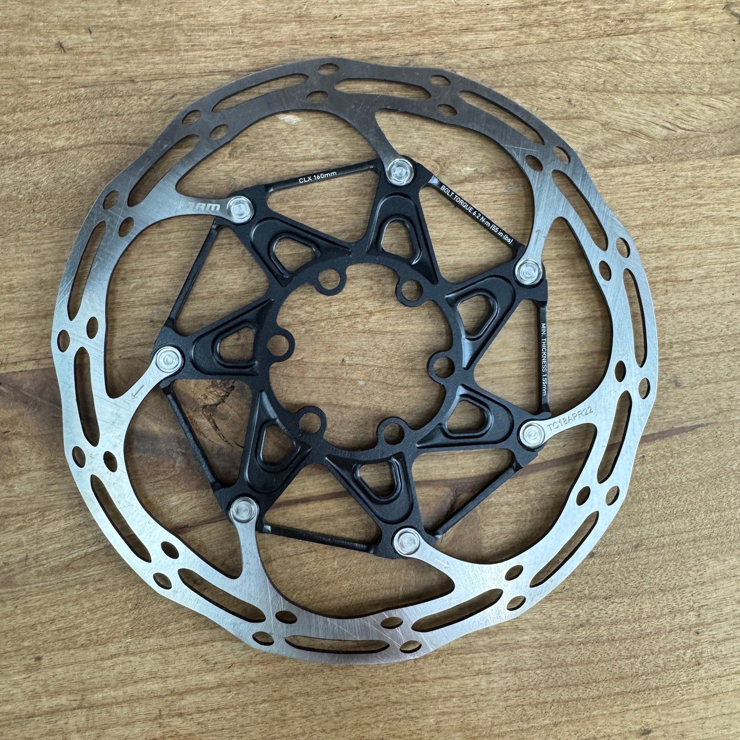 New! SRAM Centerline CLX 6-Bolt 160mm Bike Disc Brake Rotor