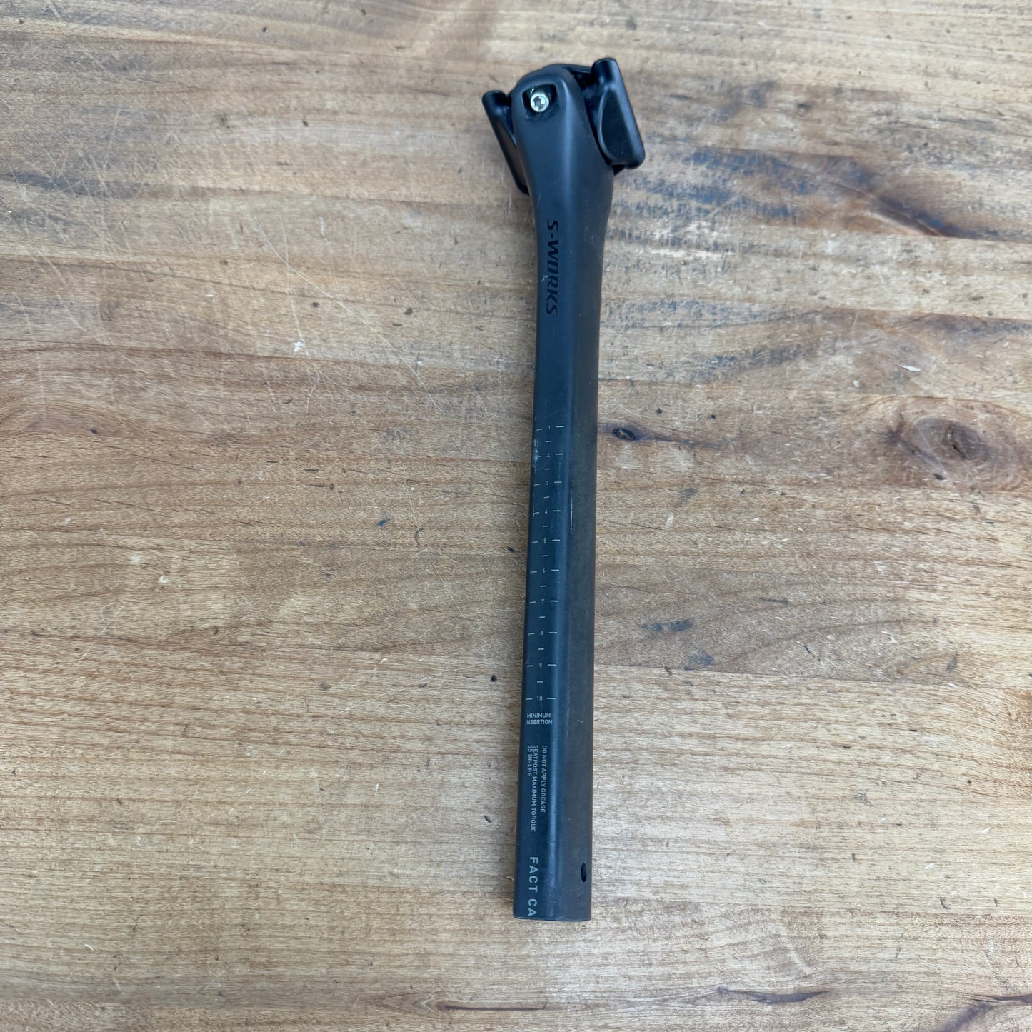 Specialized S-Works Tarmac SL8 15mm Setback 280mm Trimmed Carbon Seatpost 138g