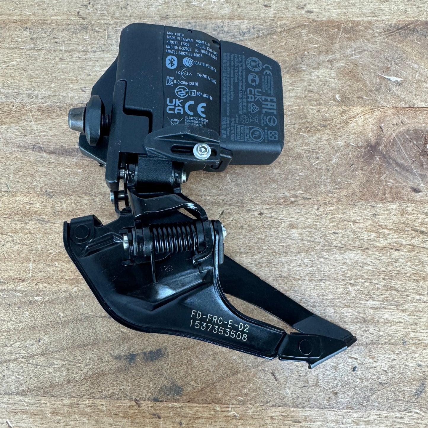 SRAM Force AXS eTap D2 12-Speed Electronic Wireless Braze-On Front Derailleur