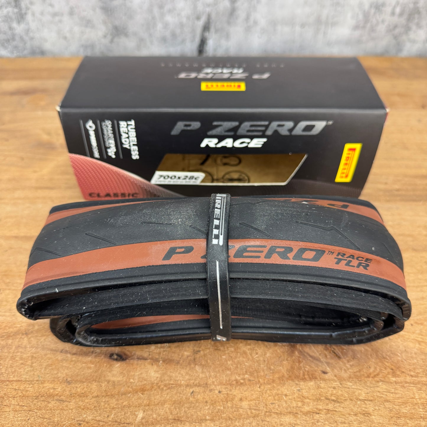 New! Single Pirelli P Zero Race Classic Tan 700c x 28mm Tubeless Road Bike Tire