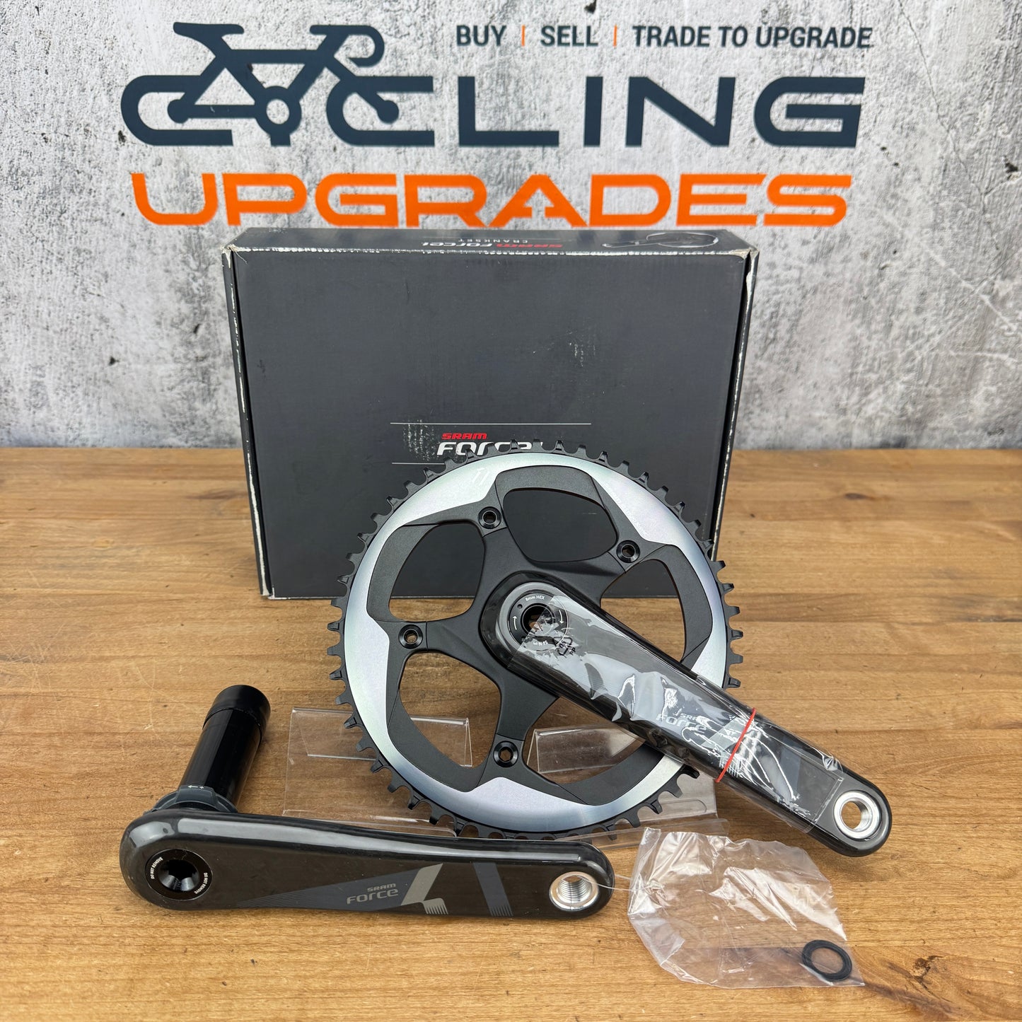 New! SRAM Force BB30 1x 172.5mm 52t 5-Bolt 130 BCD Carbon Bike Crankset 690g