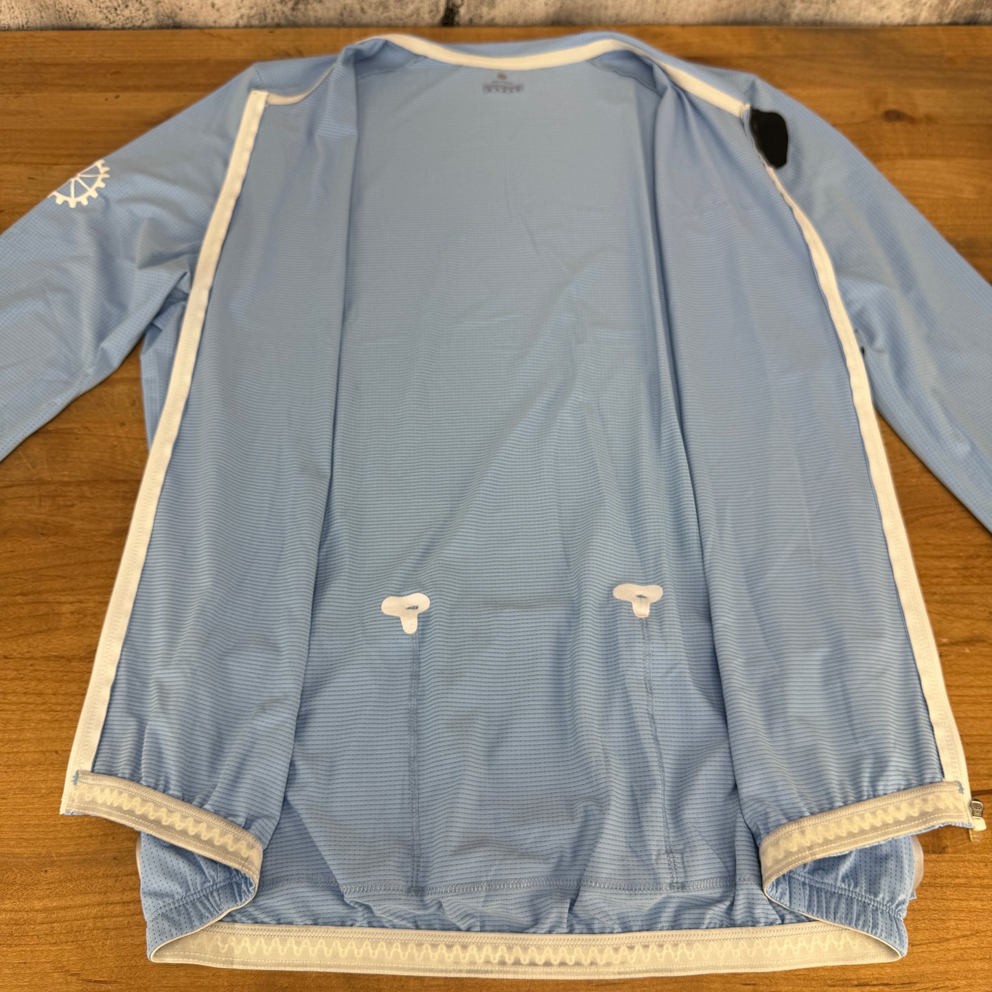 Worn Once Darevie Carbon Men's 2XL Long Sleeve UV Protection Blue Cycling Jersey