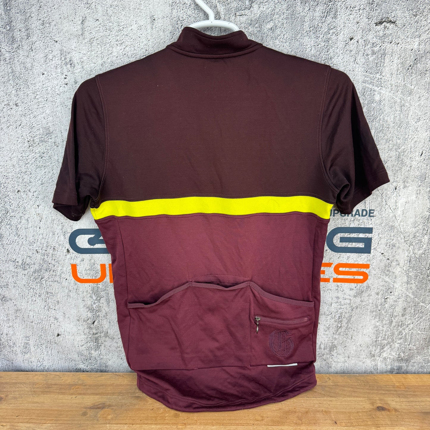 Rapha Club Merino Short Sleeve Red/Brown Men's Large Cycling Jersey