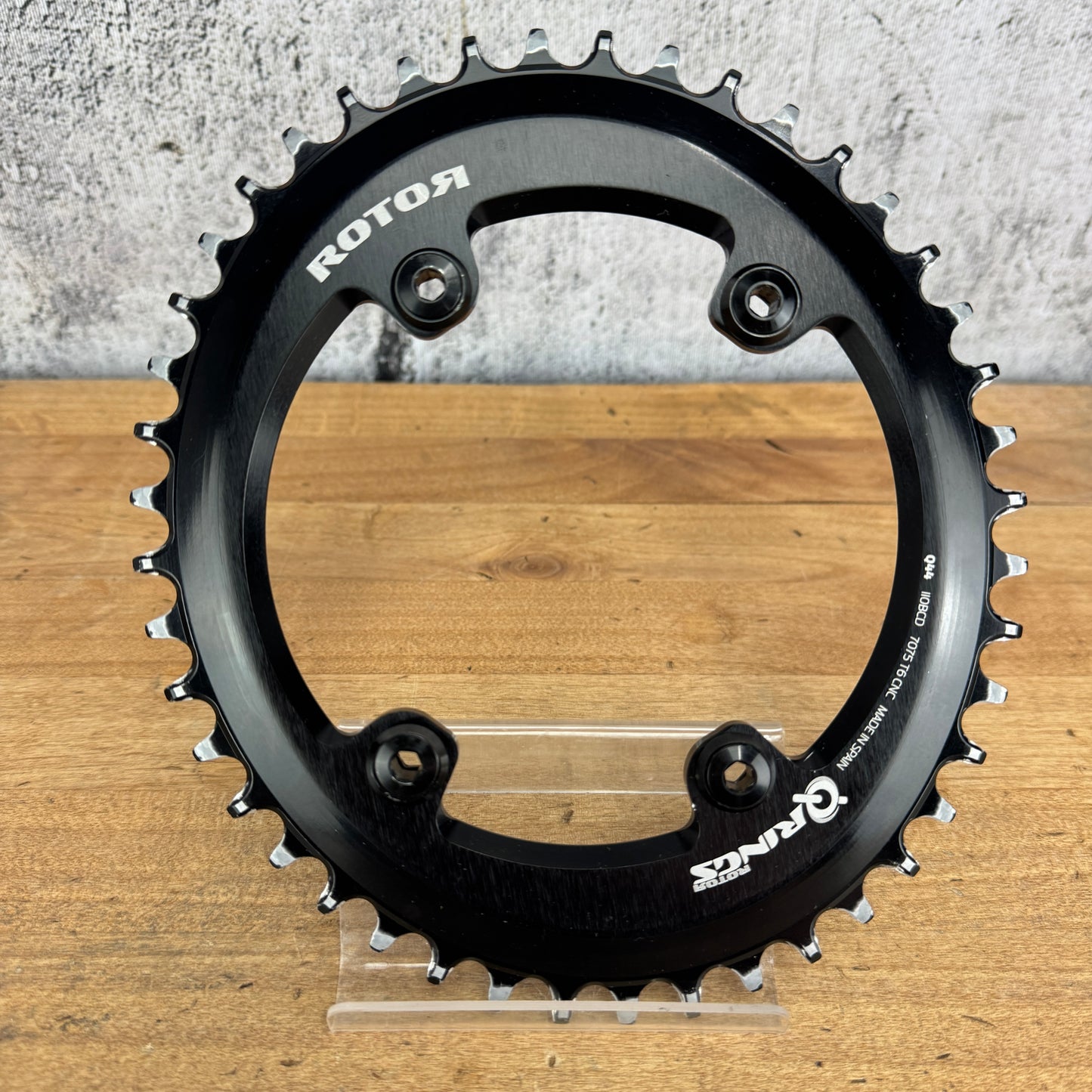 Rotor Q-Rings Oval Aero 44t 4-Bolt 110BCD 1x Bike Chainring 109g