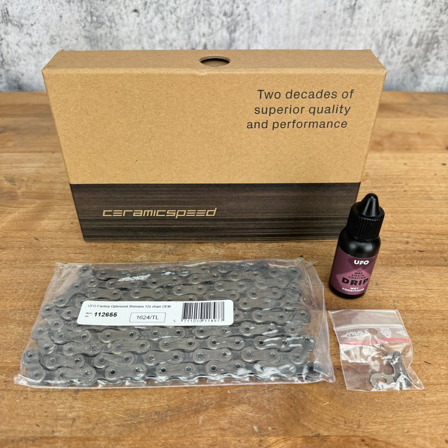 New! Ceramicspeed UFO Optimized Shimano 12-Speed 116 Link Bike Chain 112654
