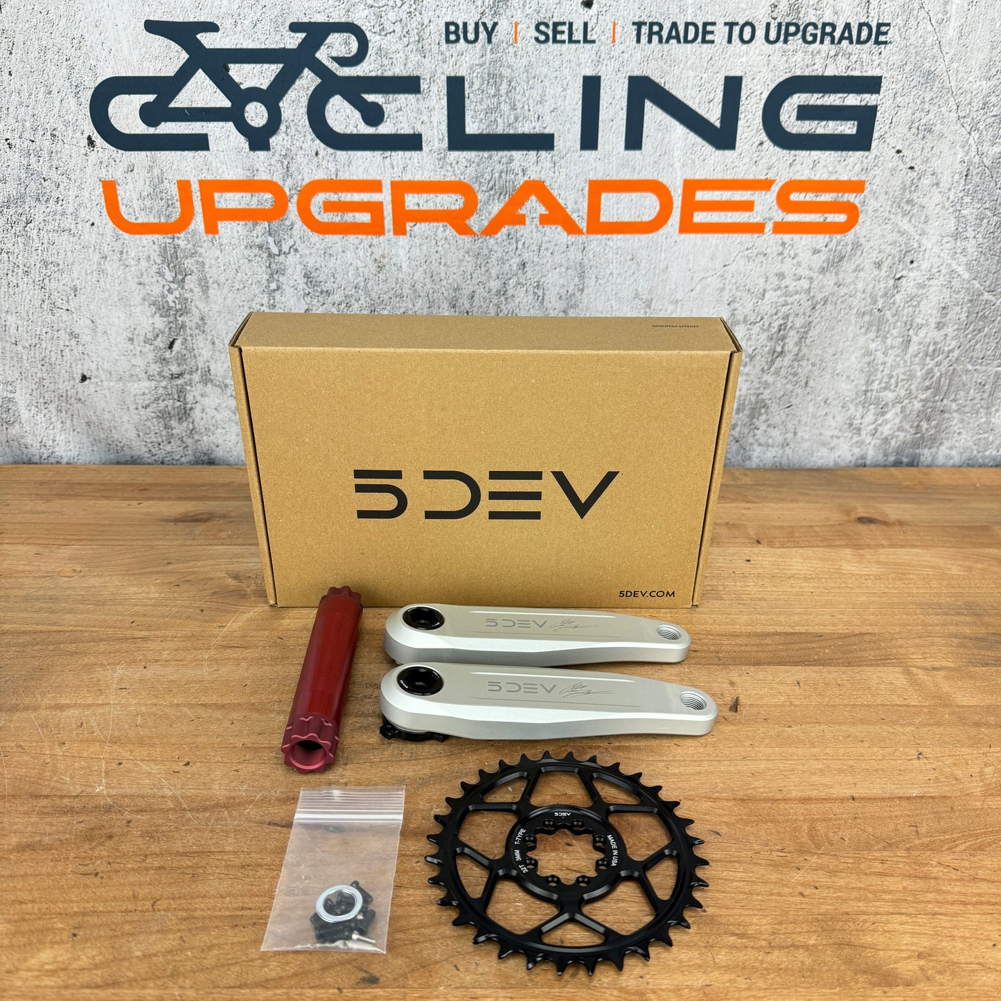 New! 5DEV Freeride DH 155mm SRAM 8-Bolt MTB Mountain Bike Crankset 680g 32t