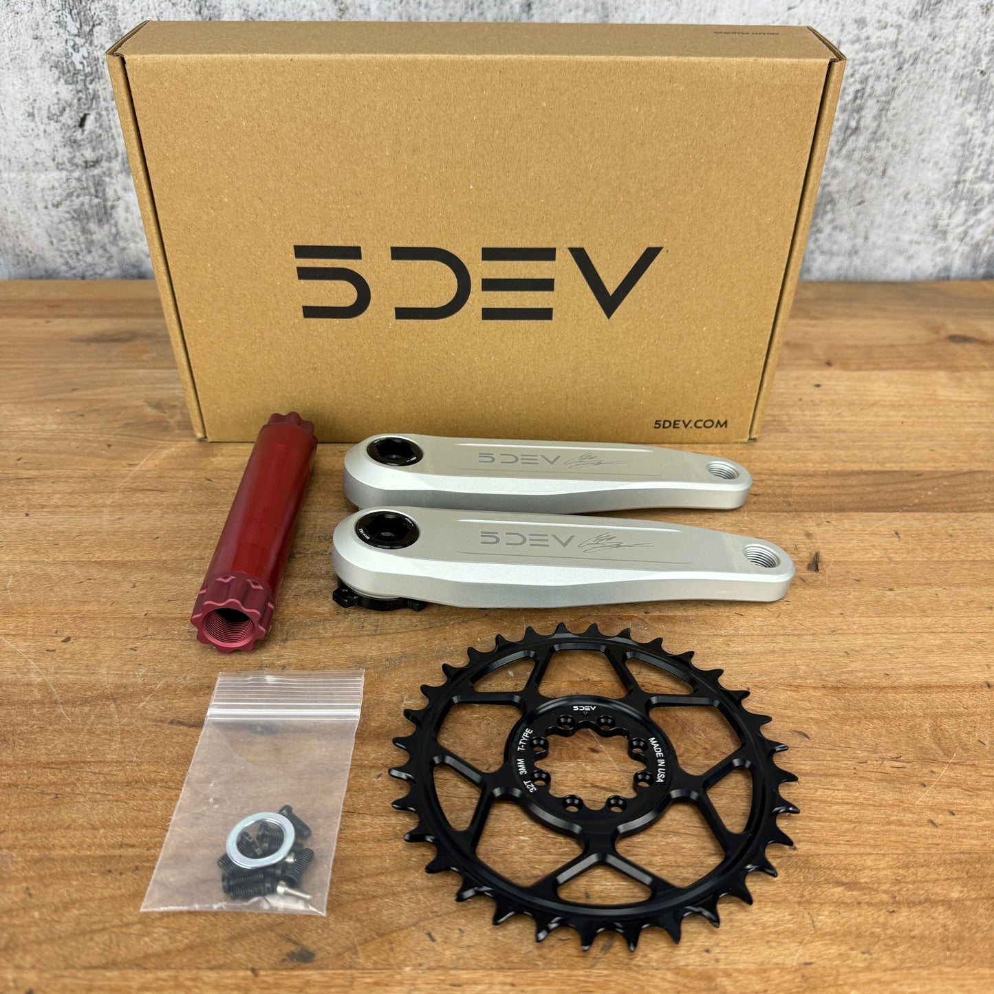New! 5DEV Freeride DH 155mm SRAM 8-Bolt MTB Mountain Bike Crankset 680g 32t