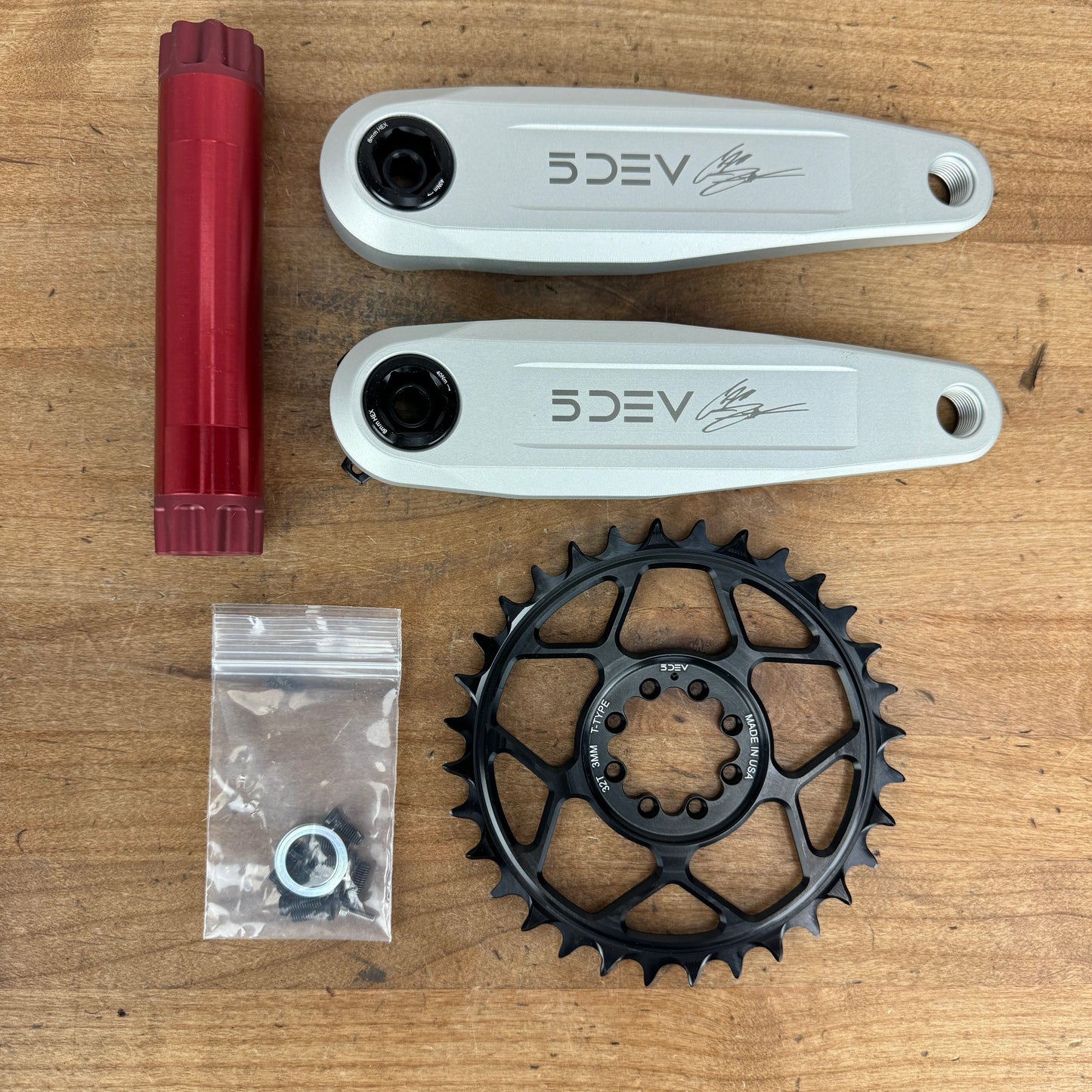 New! 5DEV Freeride DH 155mm SRAM 8-Bolt MTB Mountain Bike Crankset 680g 32t