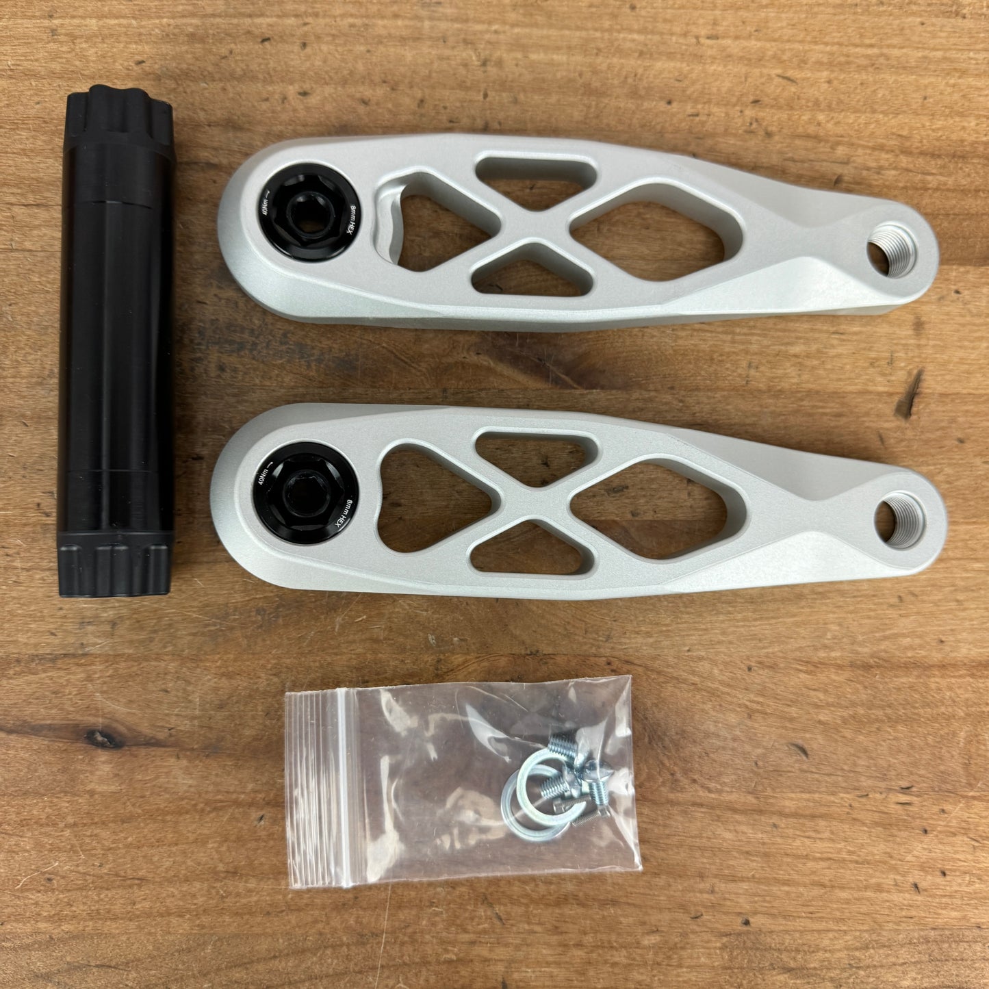 New! 5DEV R-Spec 155mm Trail/Enduro Mountain Bike Billet Silver Crankset 604g