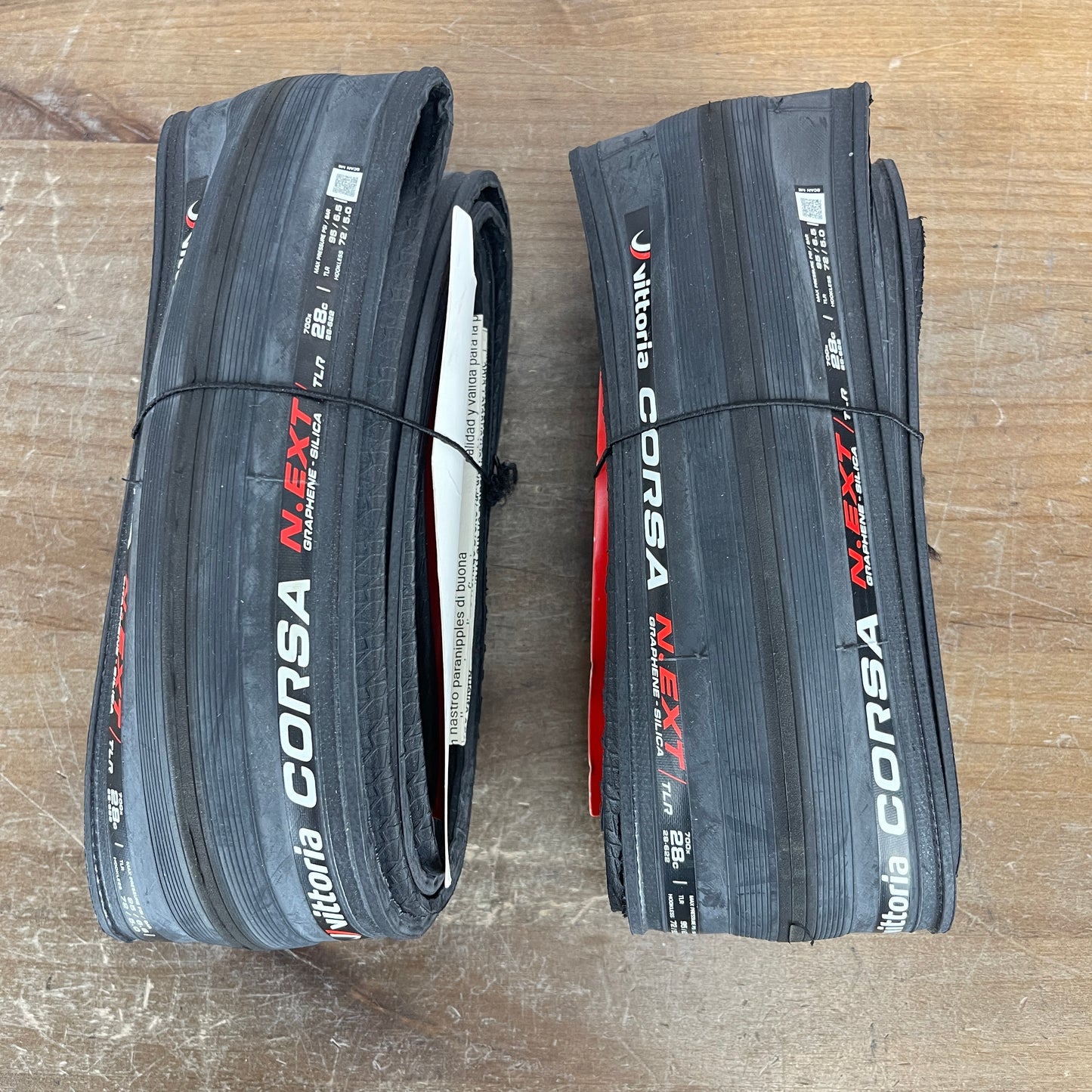 New! Pair Vittoria Corsa N.EXT TLR 700c x 28mm Road Bike Clincher Tires