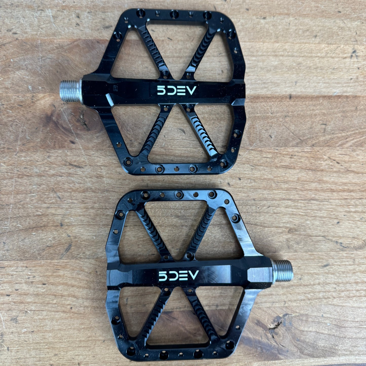New! 5DEV Trail/Enduro Pedal Black Alloy MTB Mountain Bike Pedals 343g