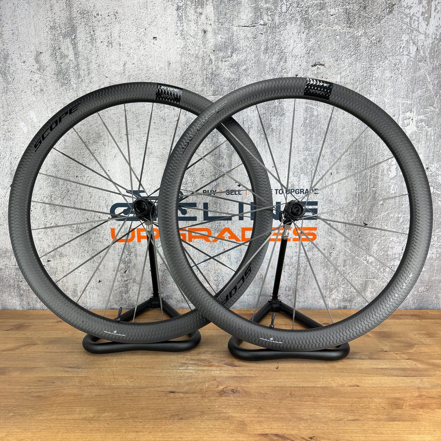 New! Scope Artech 4 Carbon Disc Brake Road Bike Wheelset 700c 1120g